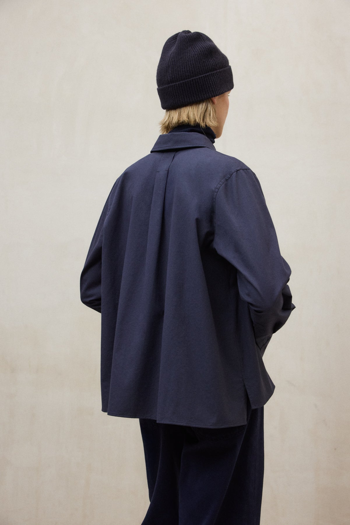 Bluse aus Bio- und recycleter Baumwolle von ECOALF in dunkelblau