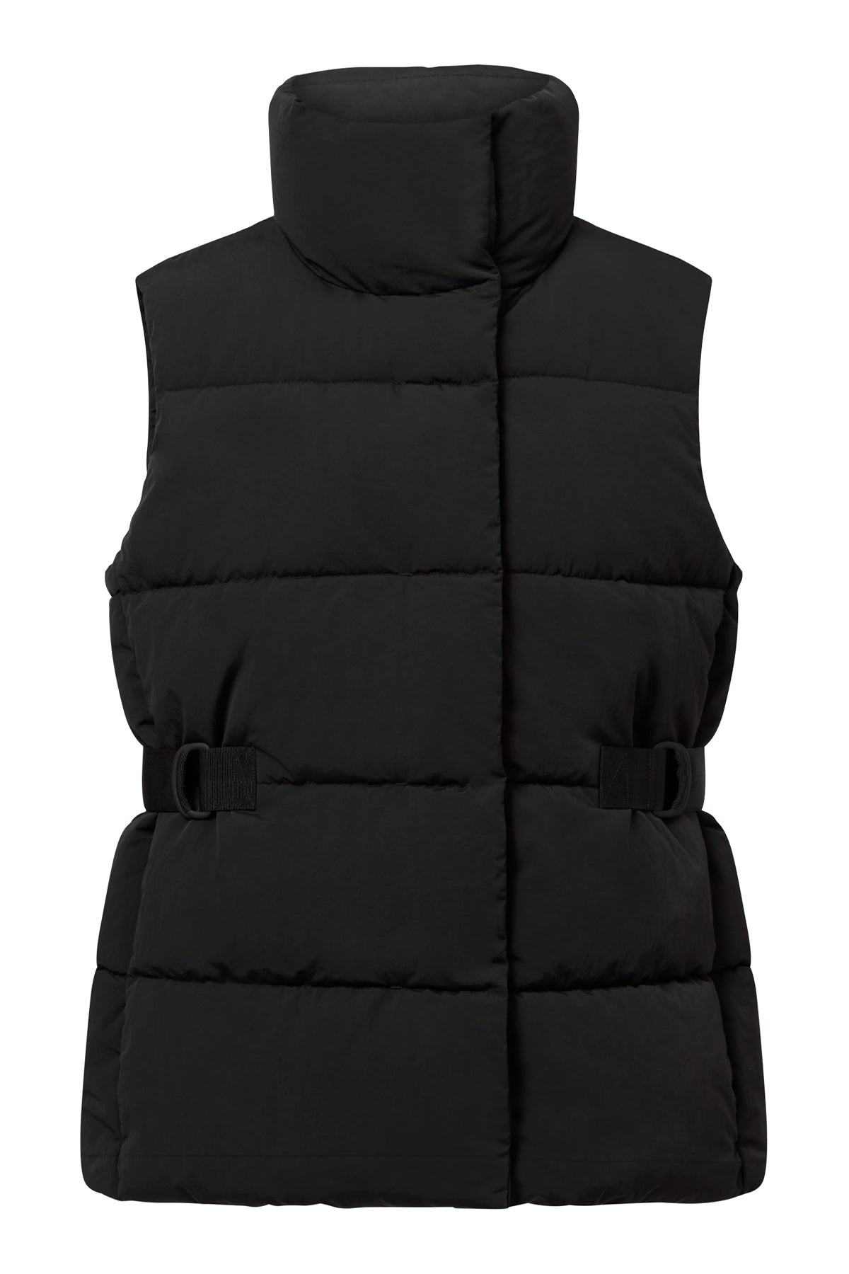 Elegant down vest made of 100% recycled nylon by ECOALF in dark olive