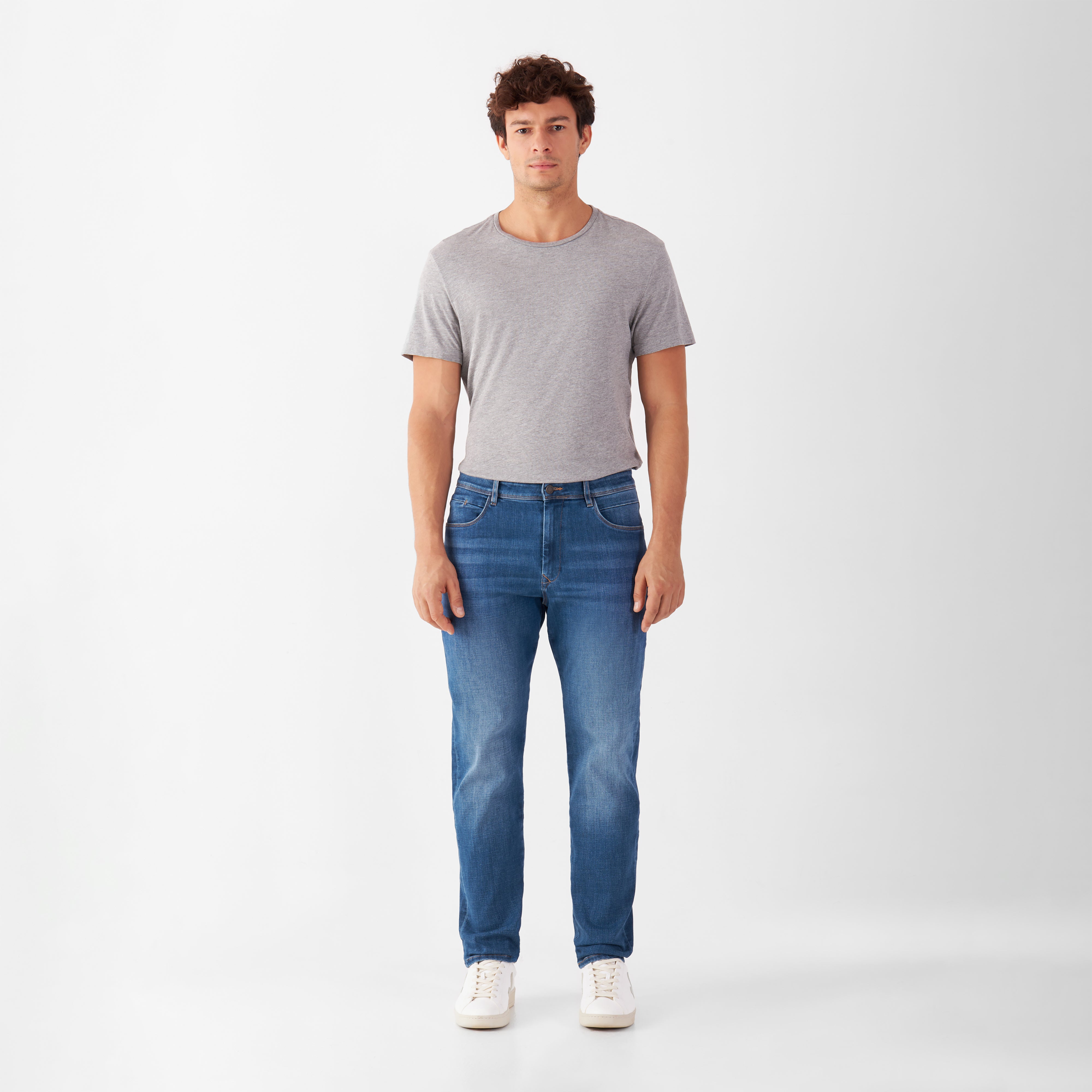 Blaue Jeans MORROW aus Bio-Baumwolle von Dawn Denim