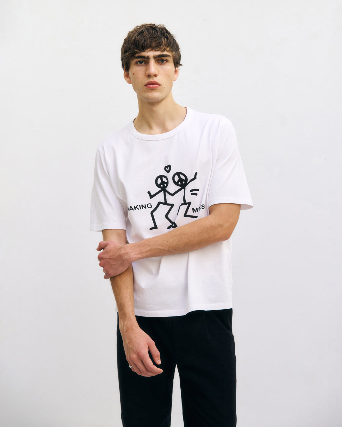 Weisses T-Shirt Making Moves aus 100% Bio-Baumwolle von Rotholz