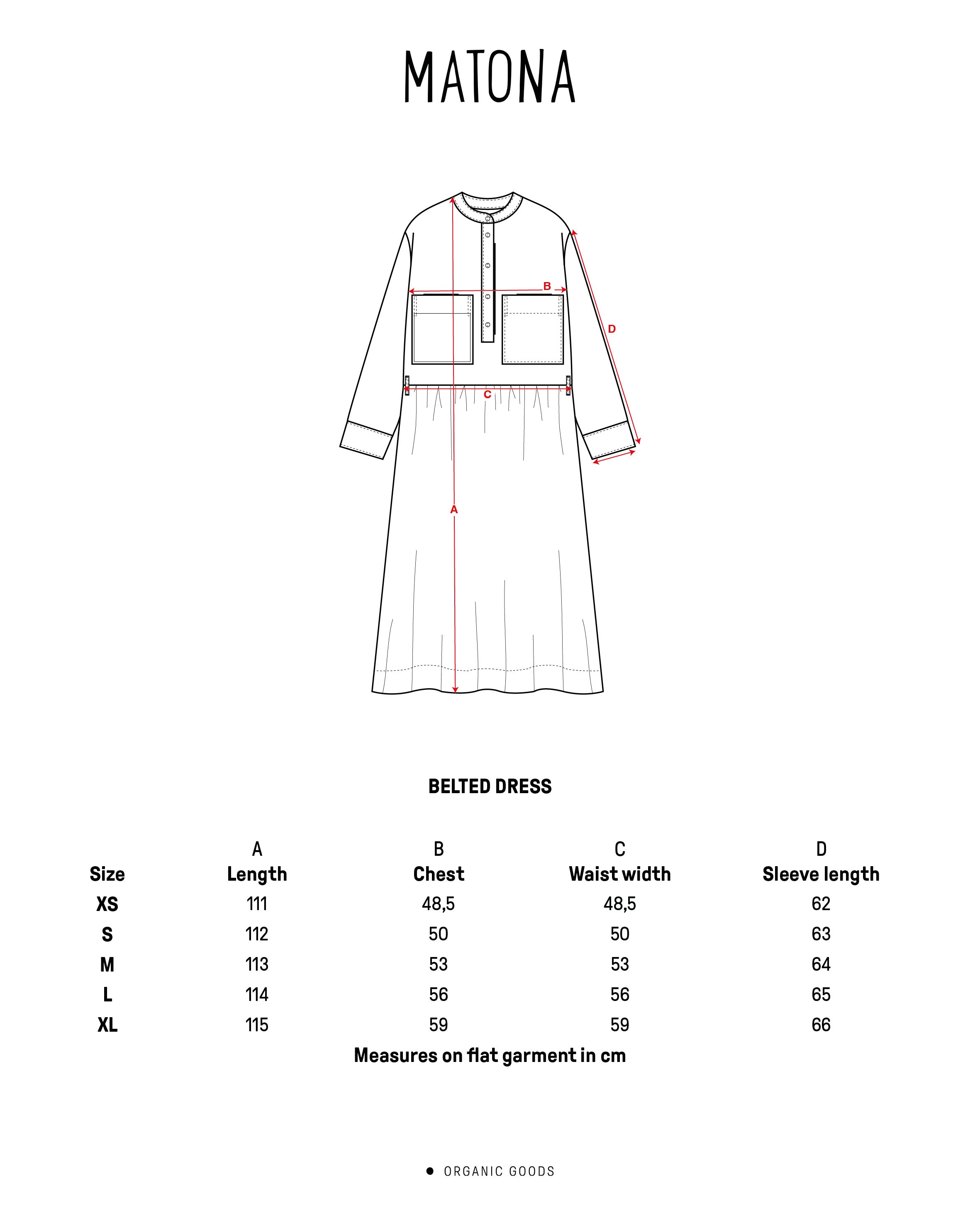 Grünes Kleid cardamom aus 100% Leinen von Matona