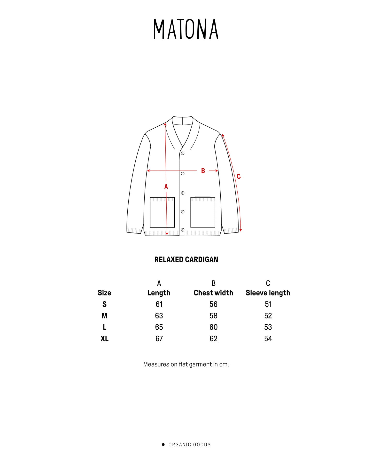 Blauer Cardigan aus 100% Bio-Baumwolle von Matona