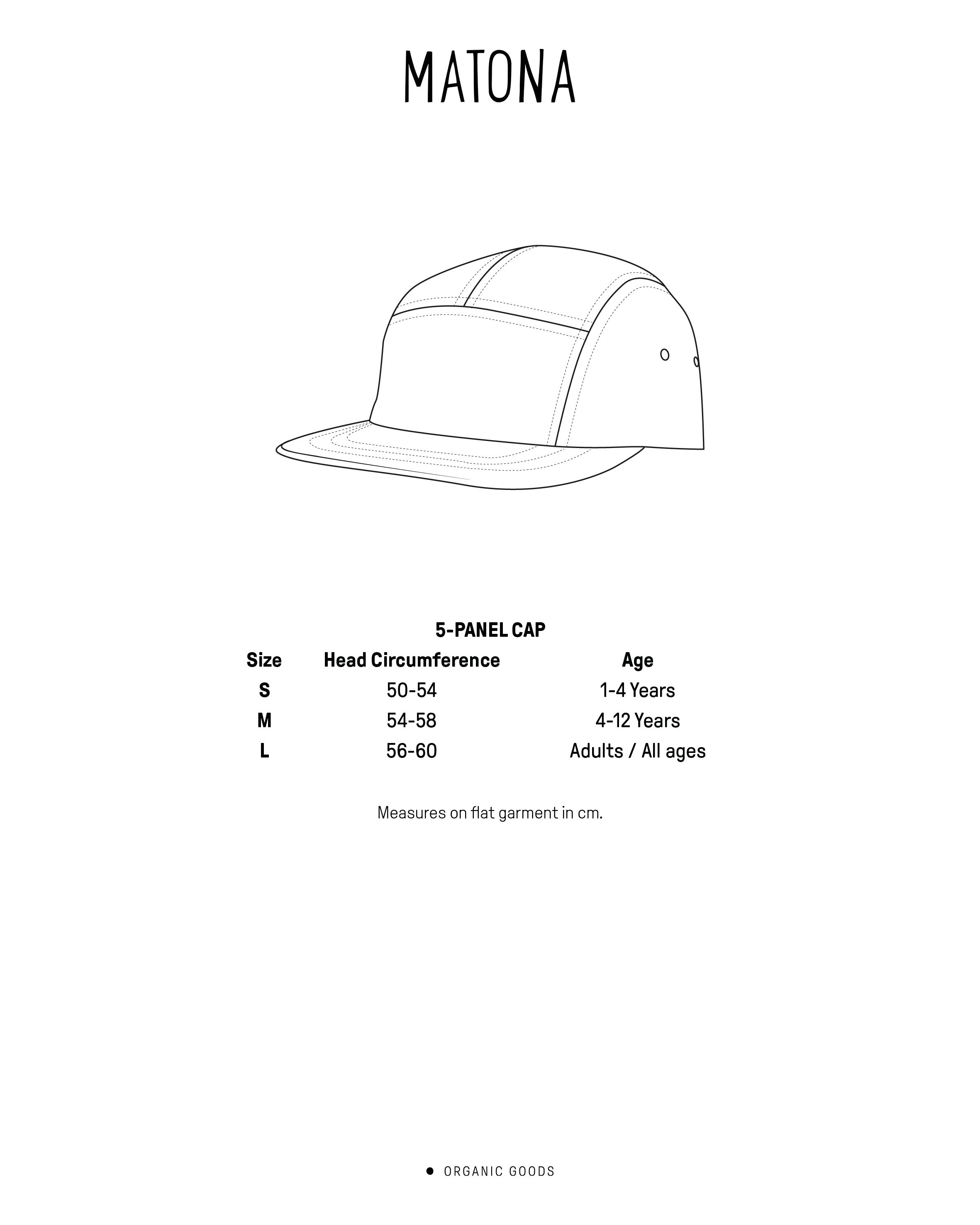Cap 5-Panel Mountain Lake aus Bio-Baumwolle von Matona