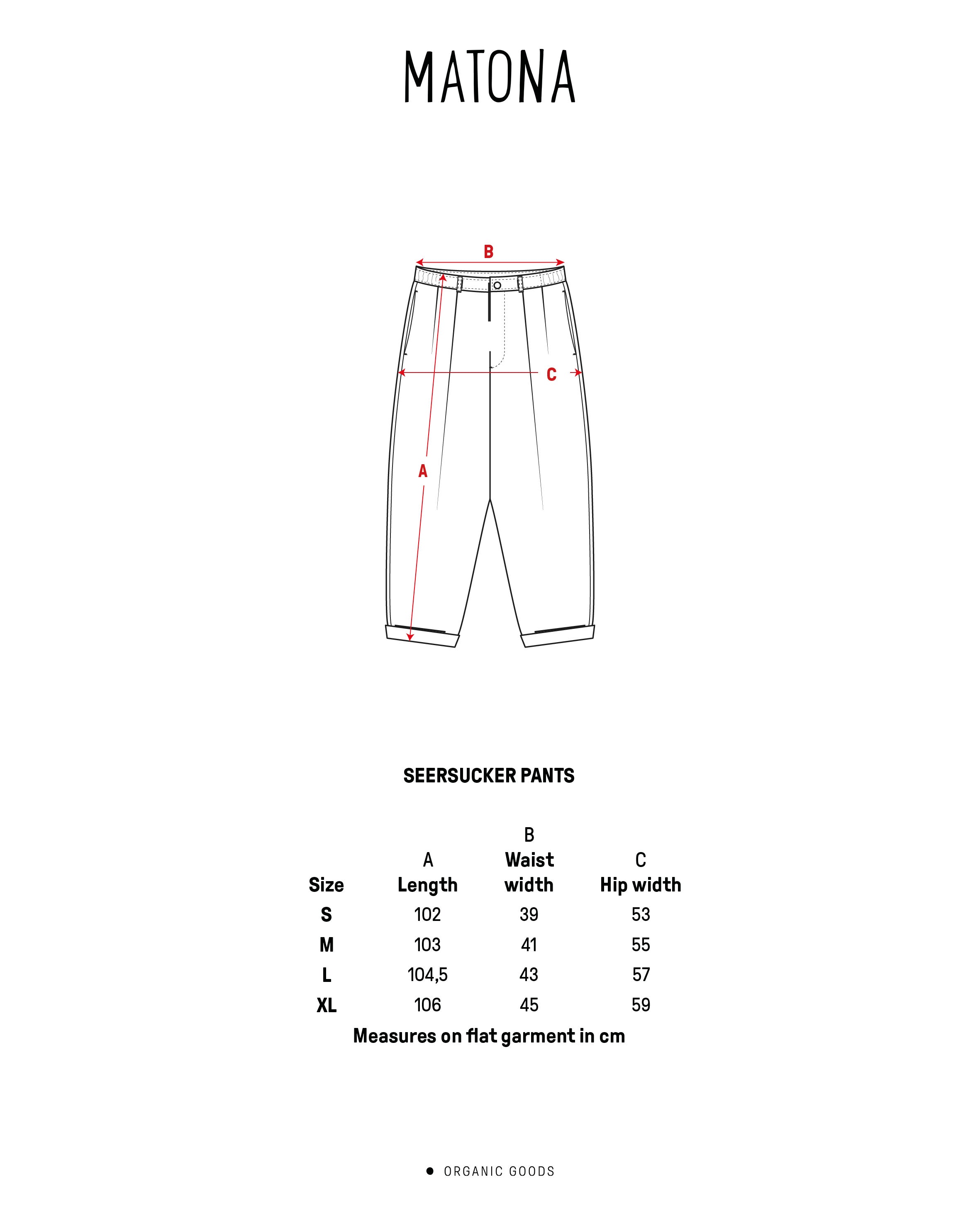 Pantalon bleu foncé en coton 100 % biologique de la marque Matona