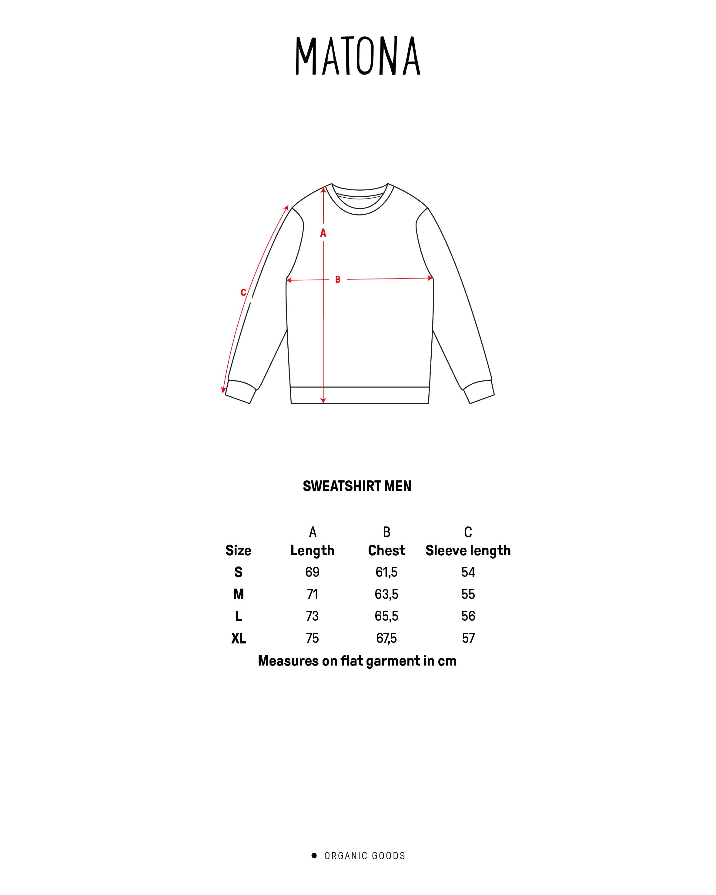 Brown sweatshirt made from 100% organic cotton by Matona