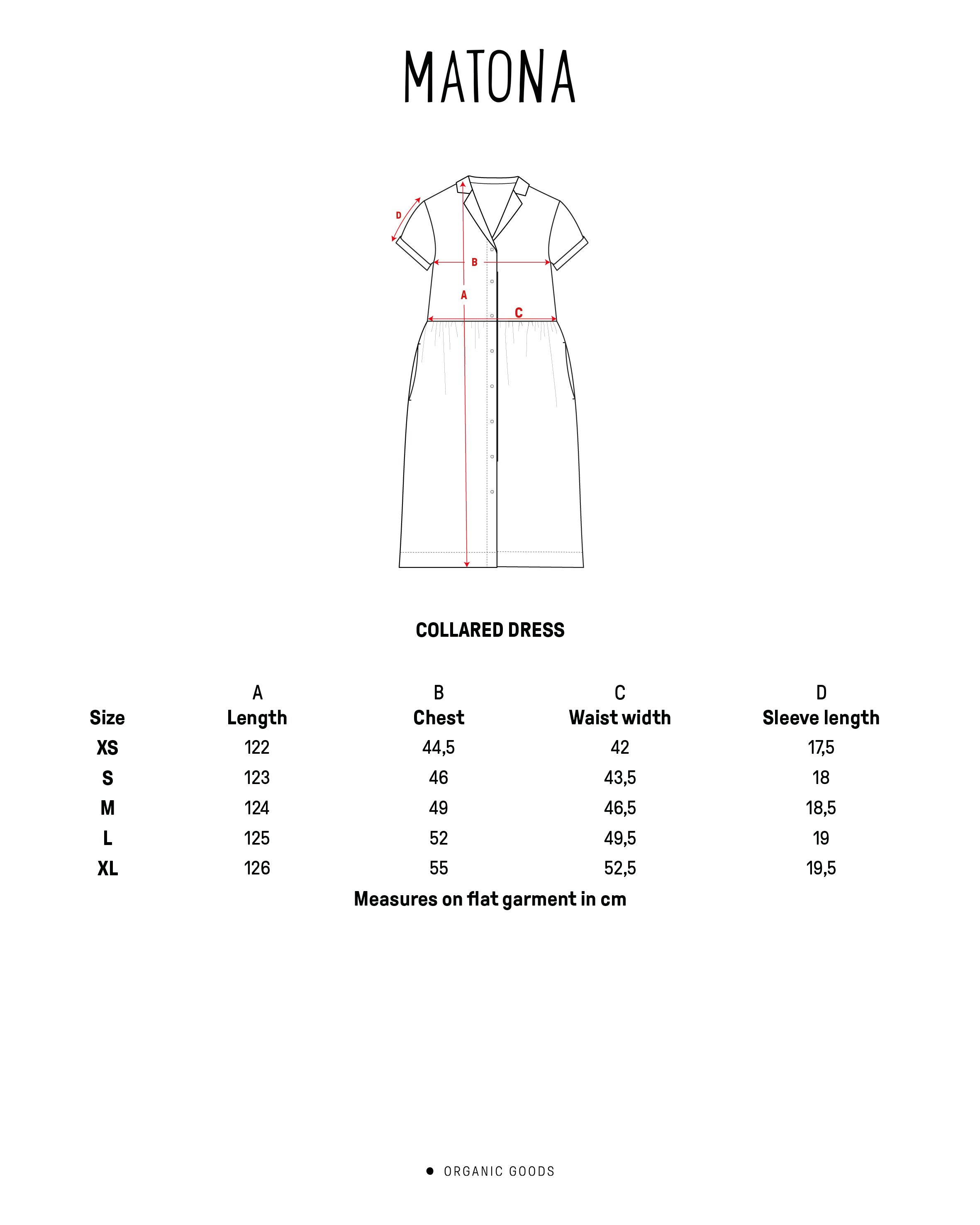 Rotbraunes Kleid aus 100% Leinen von Matona