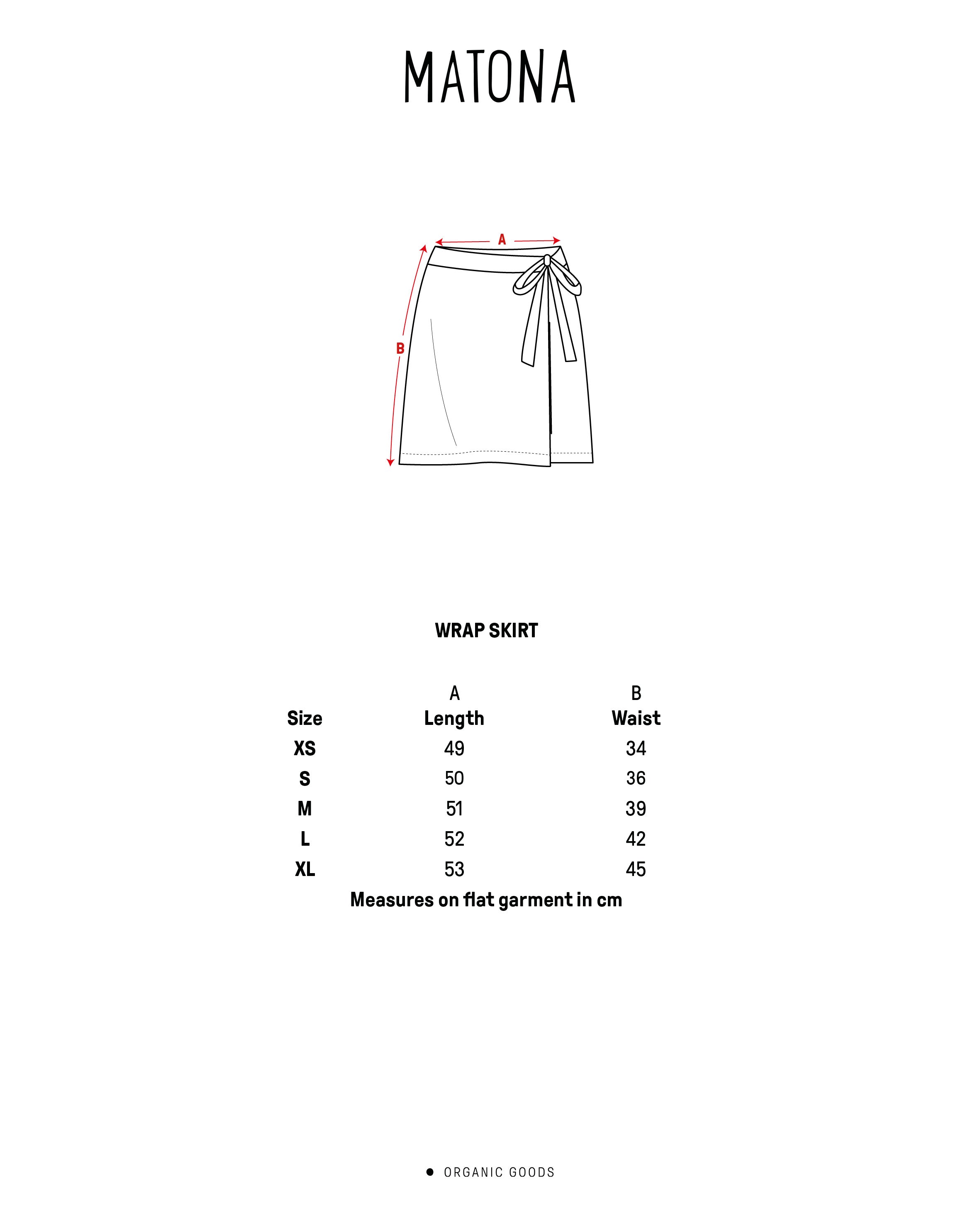 Jupe portefeuille noire 100% lin de Matona