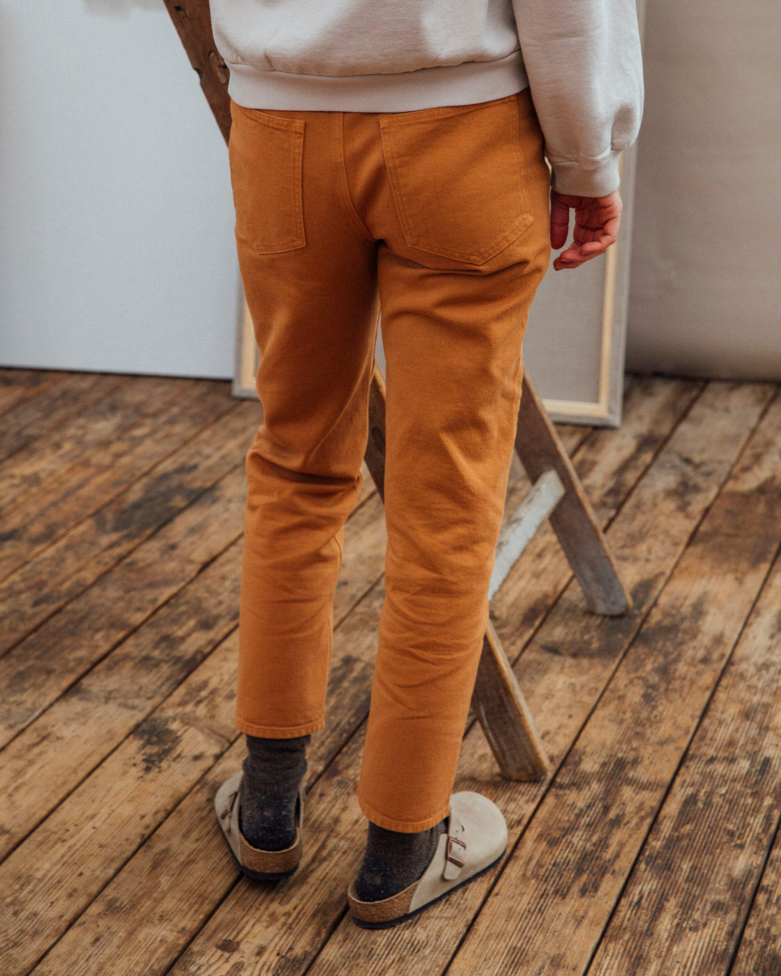 Denim jeans bleu en coton biologique par Matona