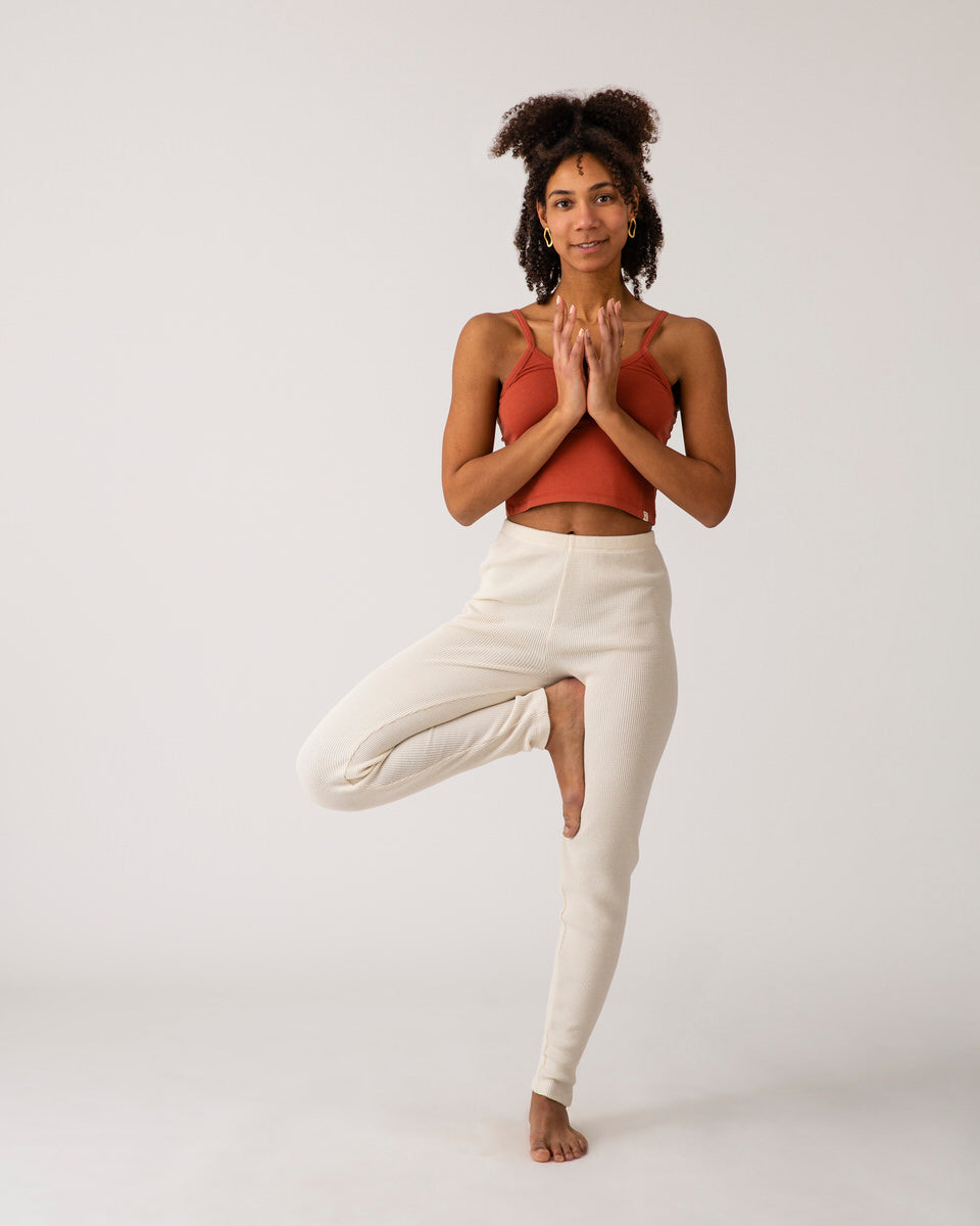 Rotes Crop Top rooibos aus Bio-Baumwolle von Matona