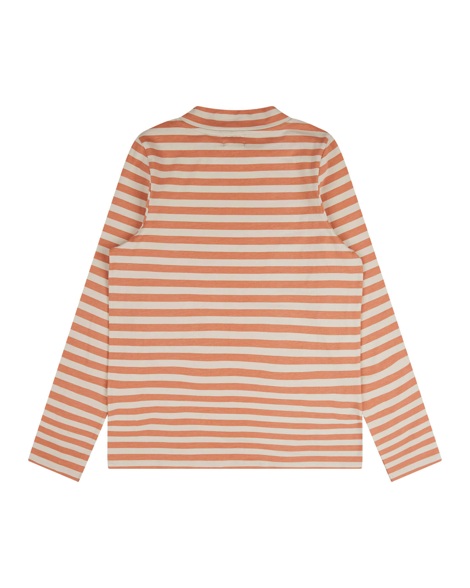 Orange gestreiftes Langarmshirt aus Bio-Baumwolle von Matona