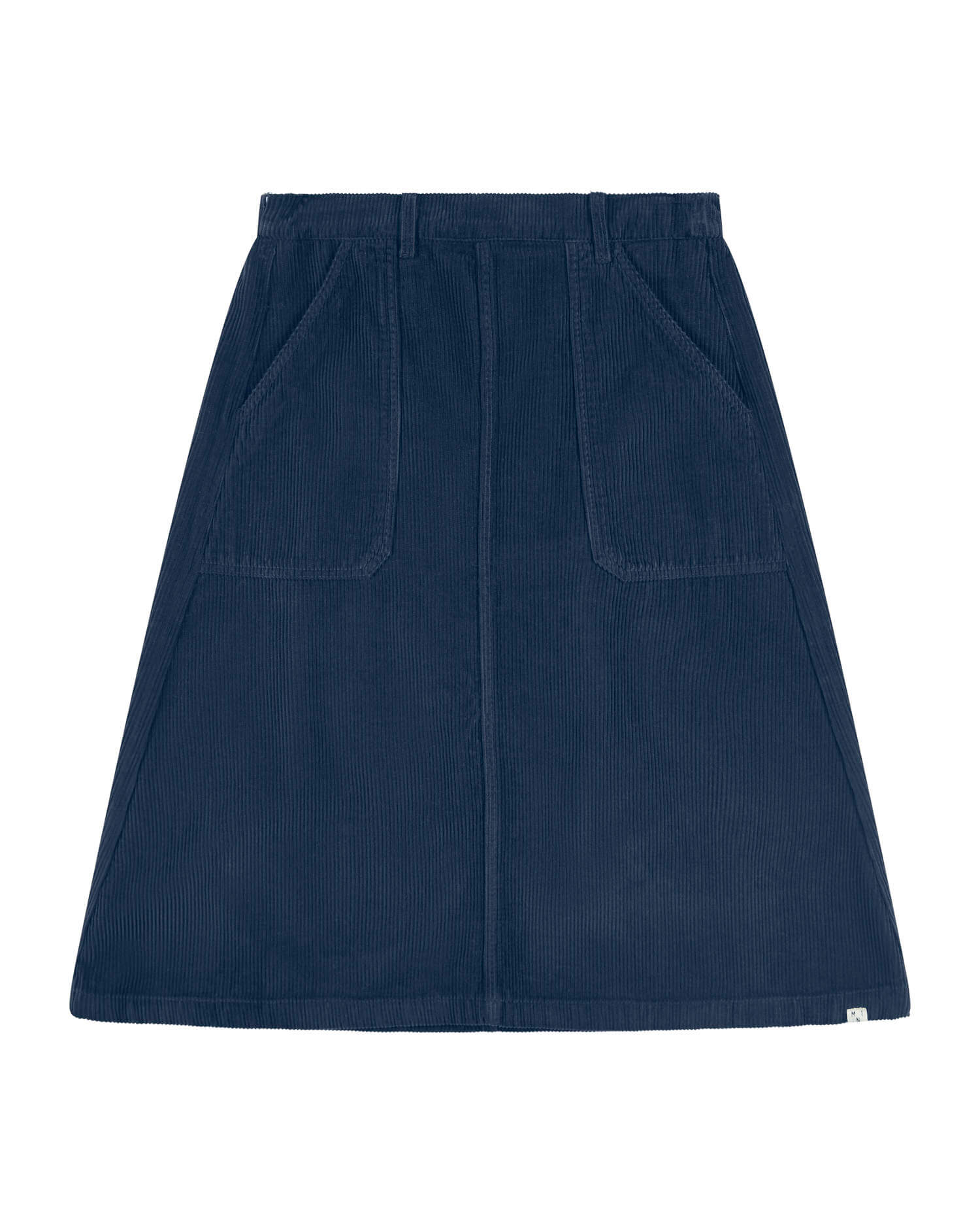 Dark blue corduroy skirt made of 100% cotton by Matona