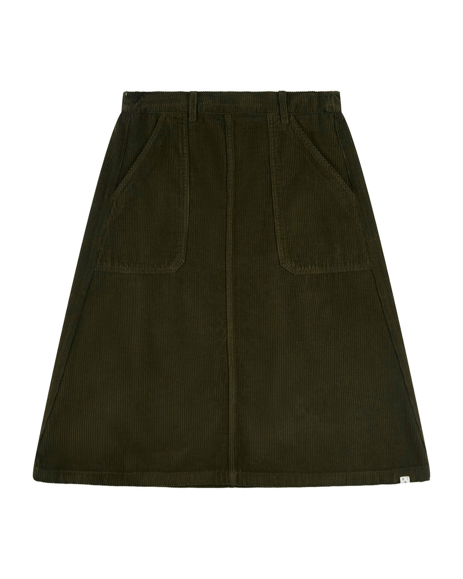Dark brown corduroy skirt made of 100% cotton by Matona