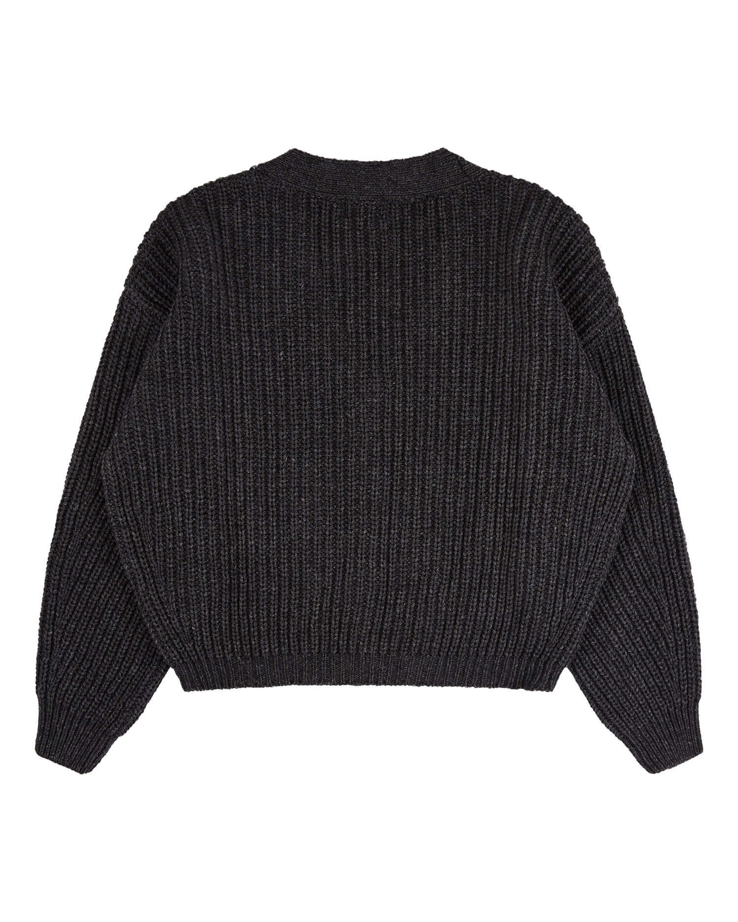 Dark grey cardigan made of organic cotton & merino wool by Matona