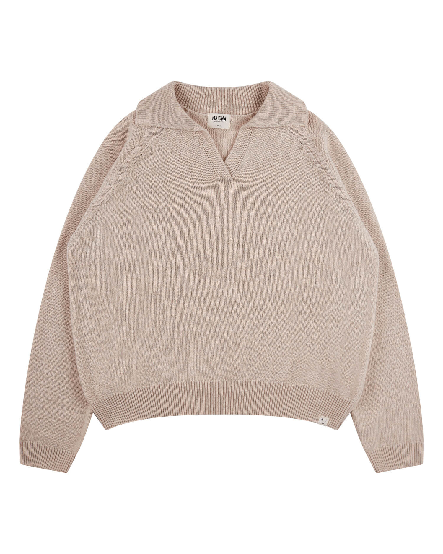 Pull beige en laine recyclée de Matona