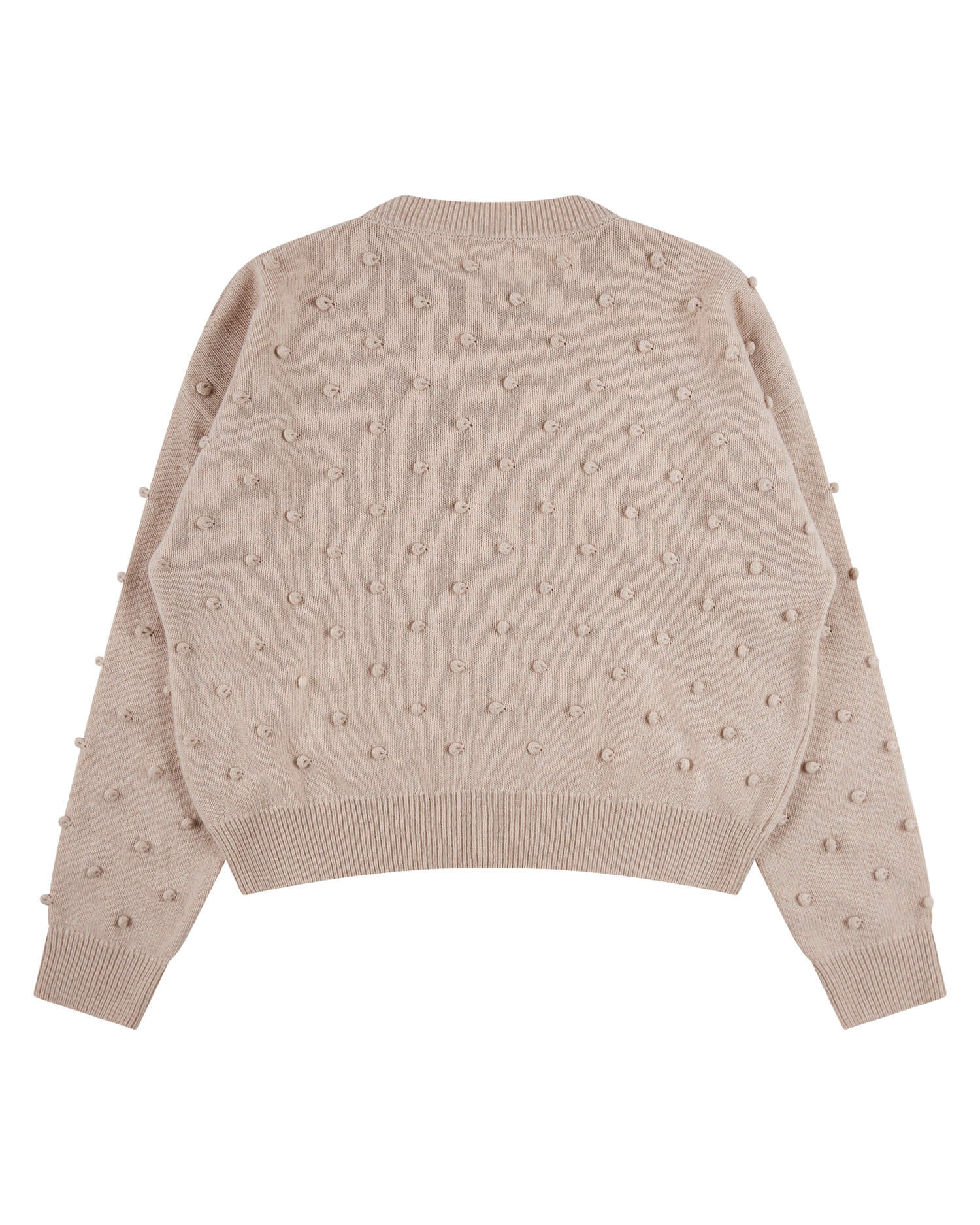 Cardigan Popcorn beige en laine recyclée de Matona