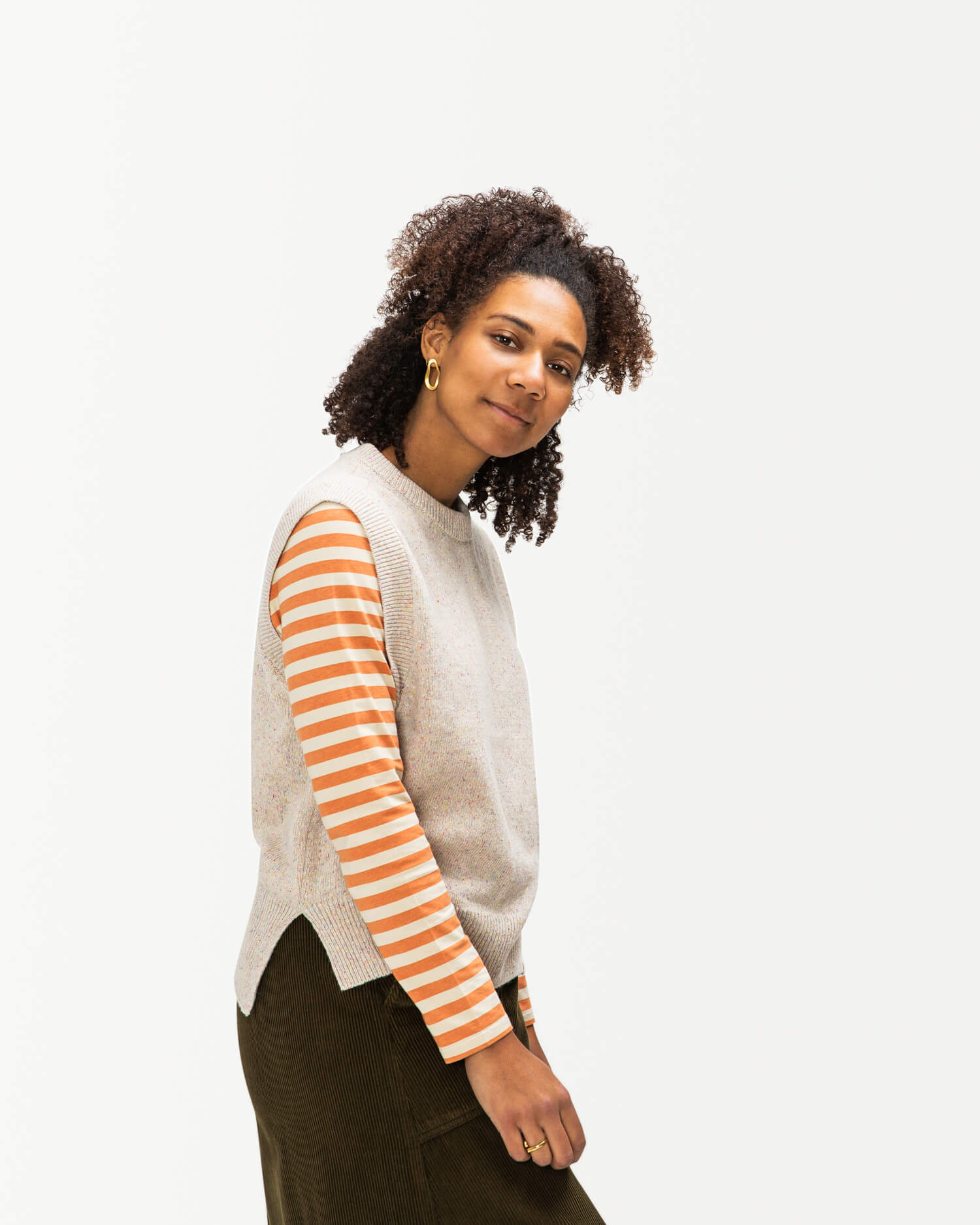 Beige wool sweater by Matona