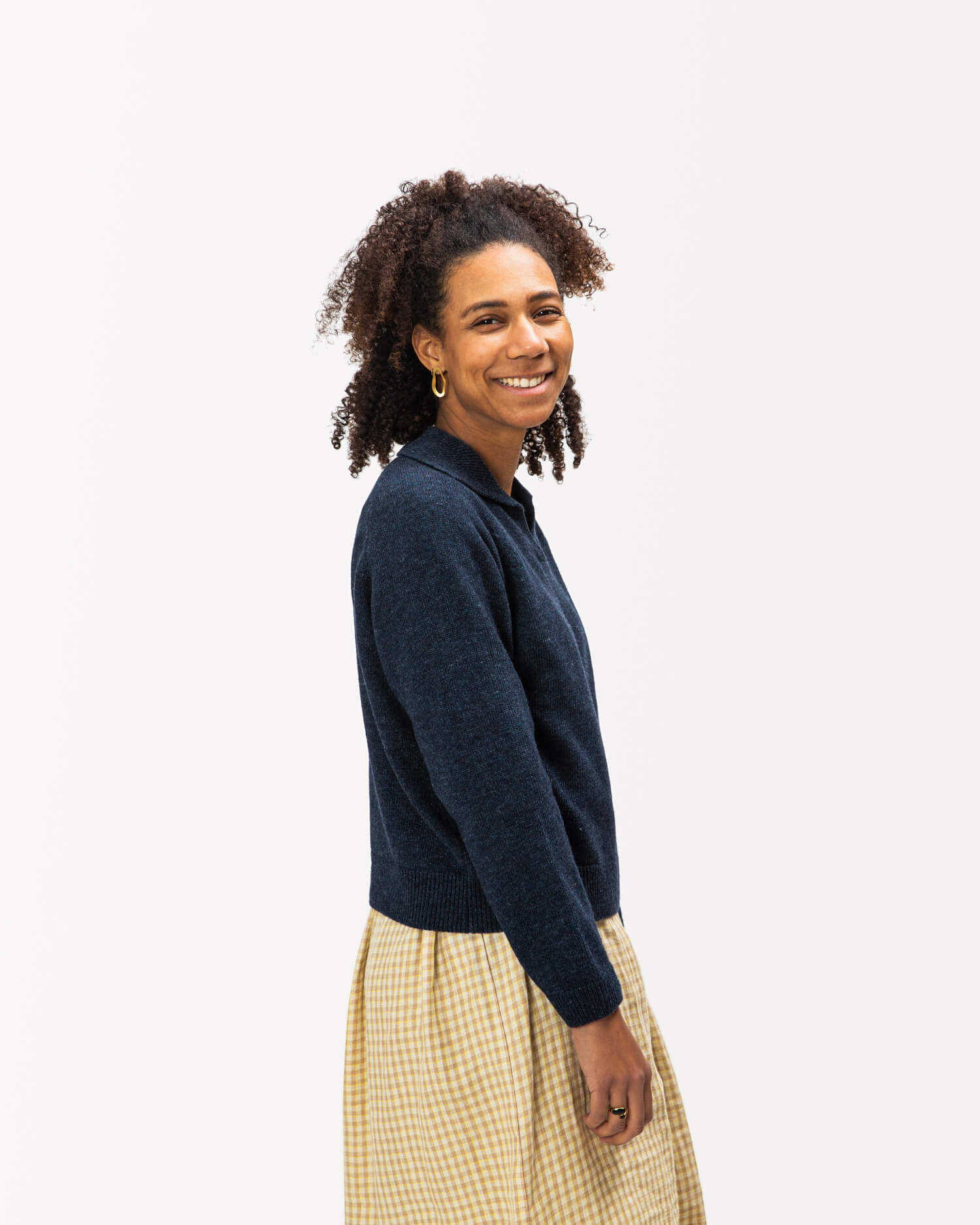 Dark blue cashmere sweater jumper by Matona