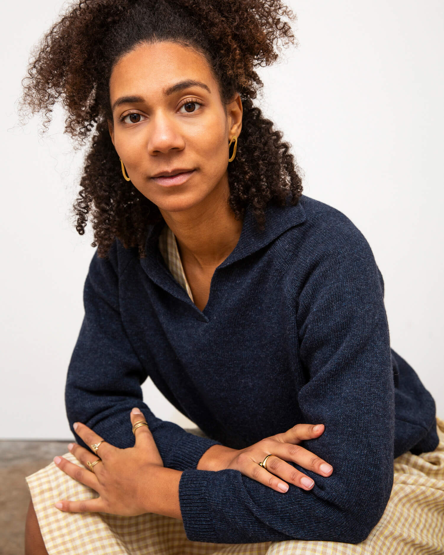 Dark blue cashmere sweater jumper by Matona