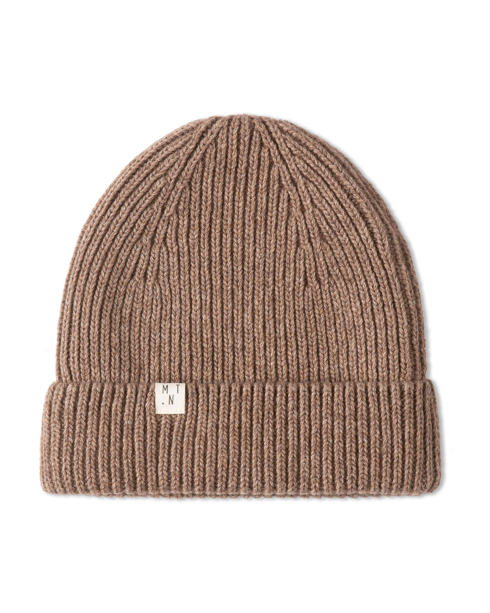 Brauner Beanie sepia aus Bio-Wolle von Matona