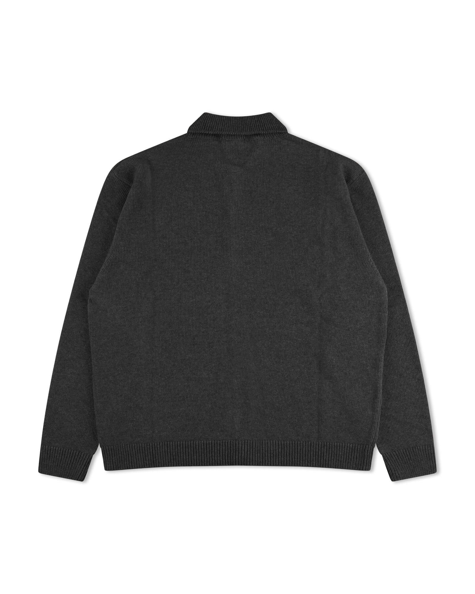 Dunkle Strickjacke charcoal aus Bio-Wolle von Matona