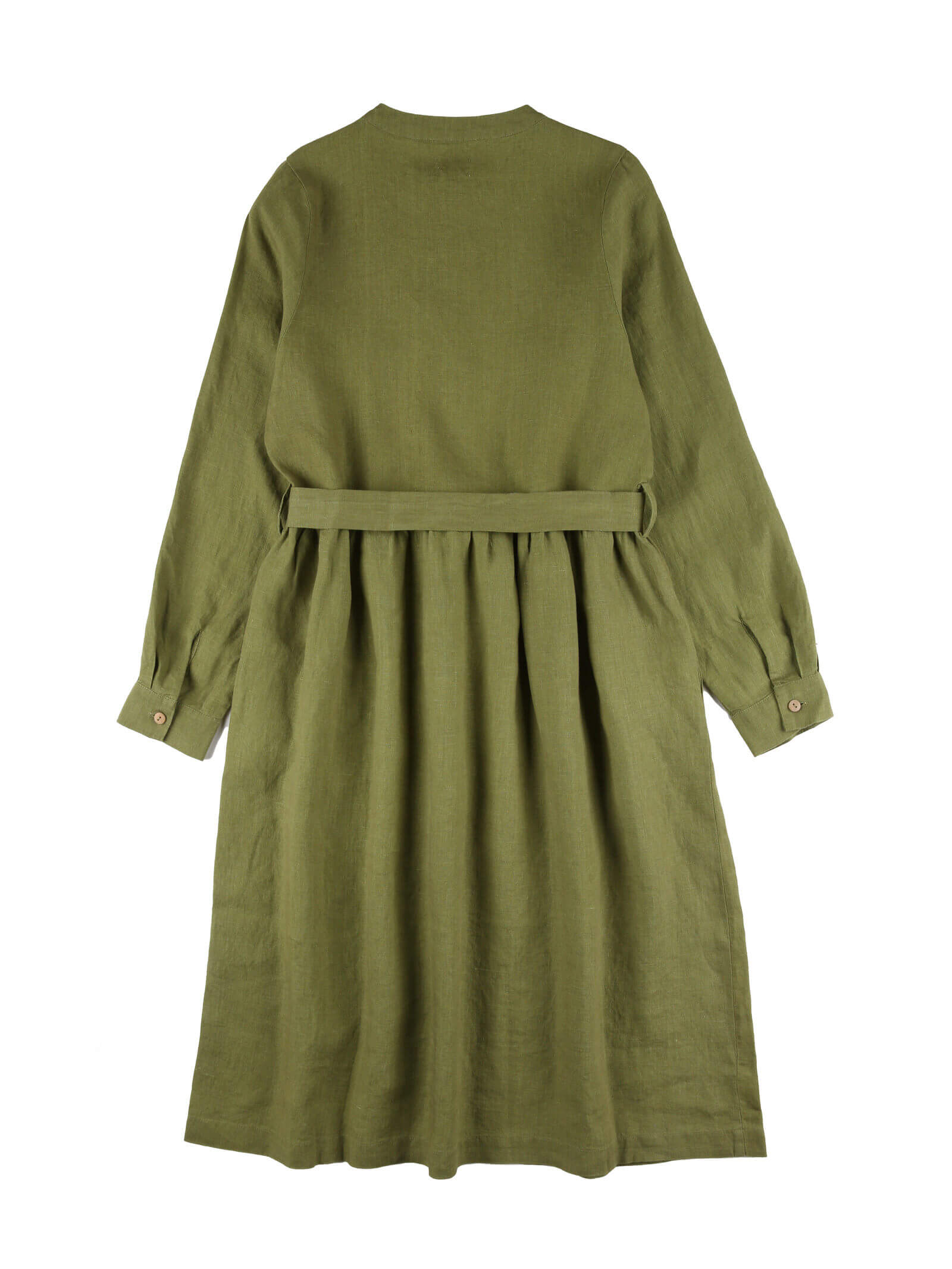 Grünes Kleid cardamom aus 100% Leinen von Matona