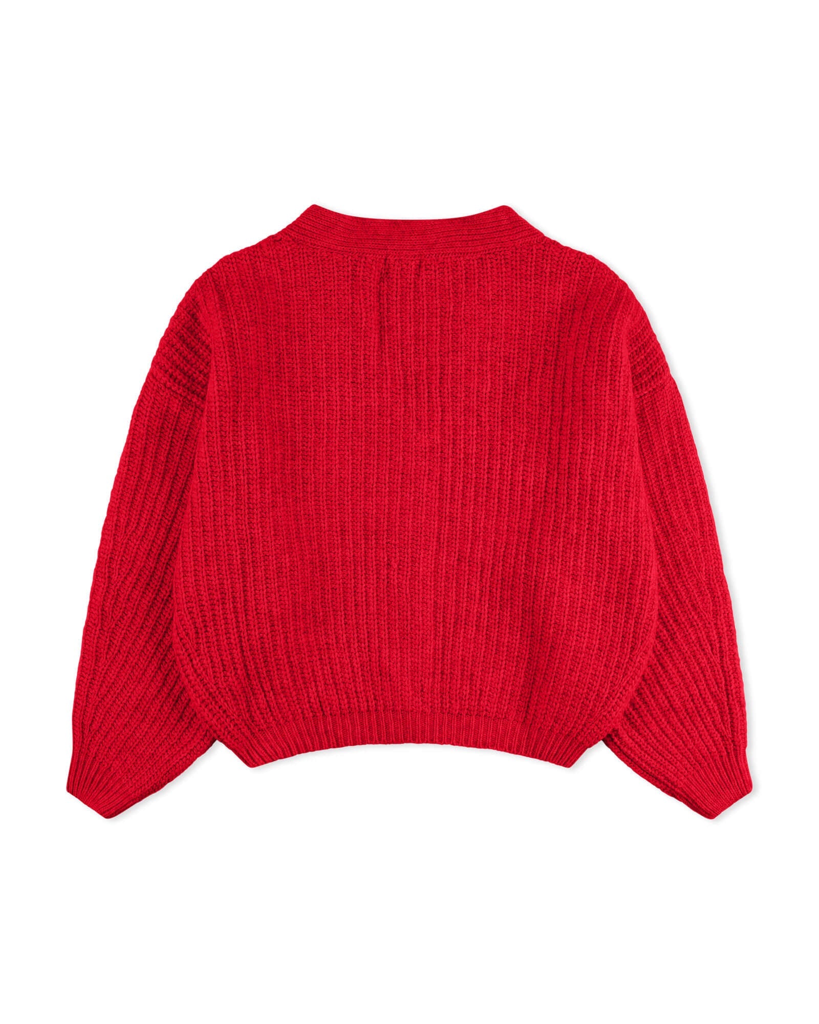 Rote Strickjacke Poppy aus Bio-Wolle von Matona