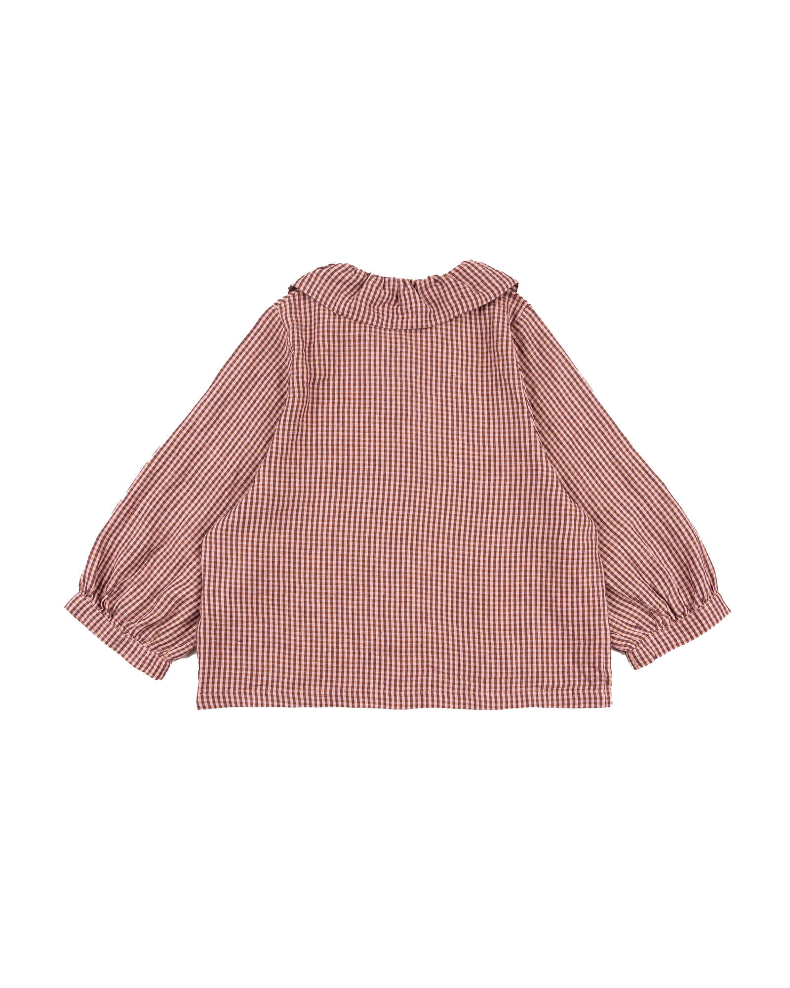 Karierte Bluse heather aus 100% Leinen von Matona