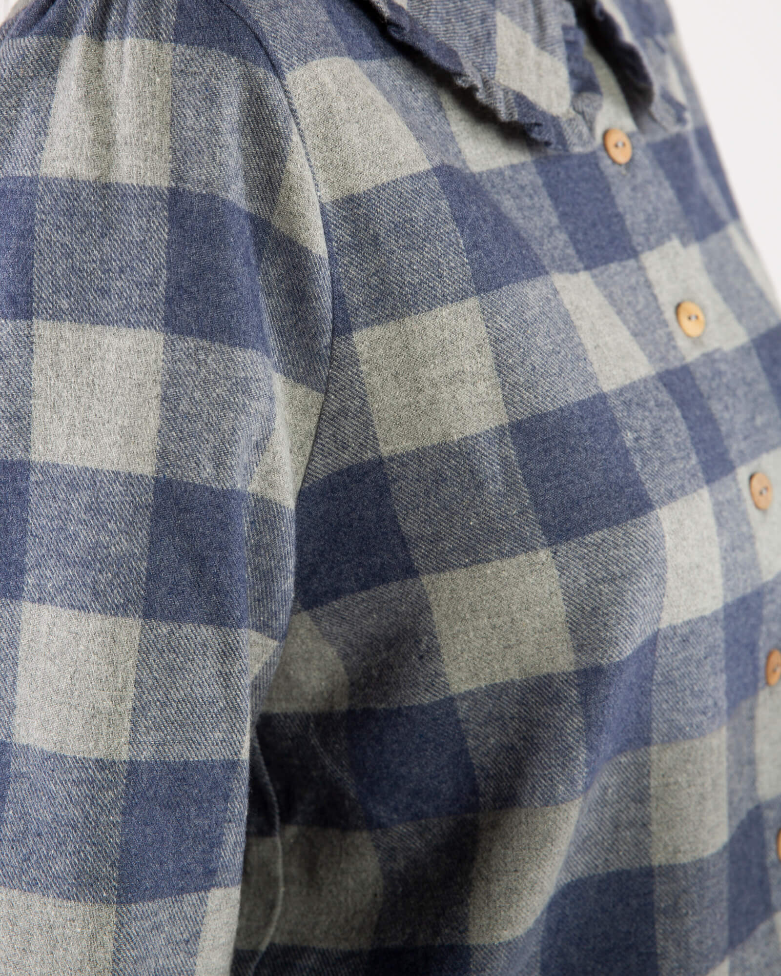 Karierte Flannelbluse aus 100% Bio-Baumwolle von Matona