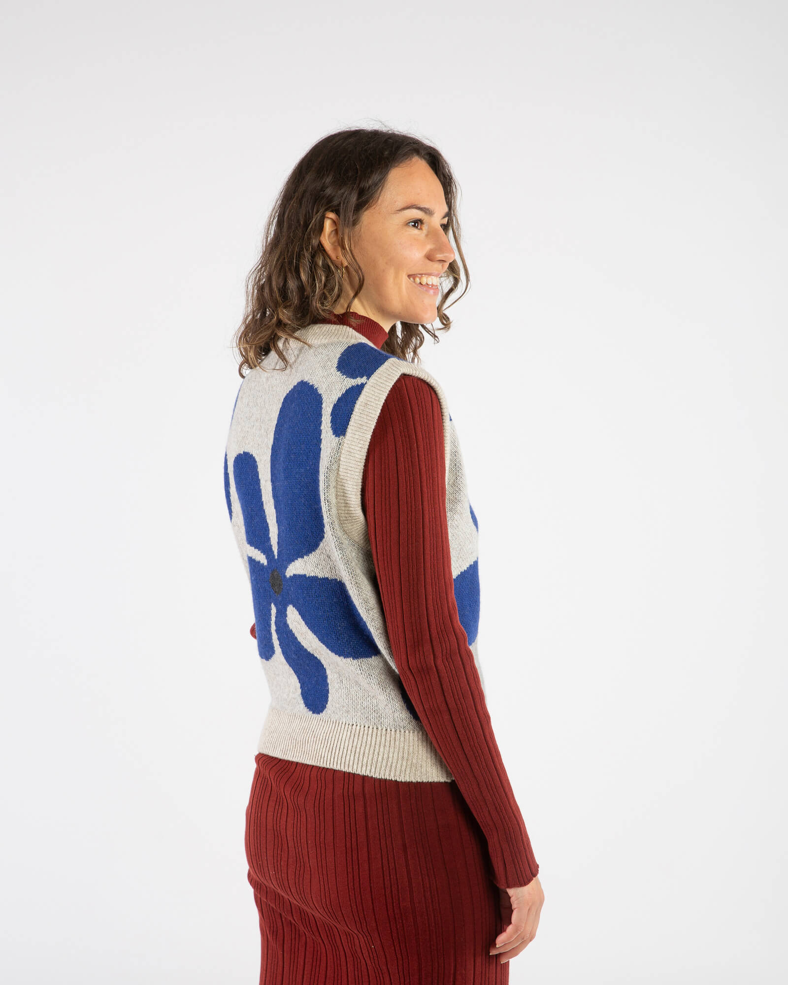Strickpullunder Flower aus Bio-Wolle von Matona