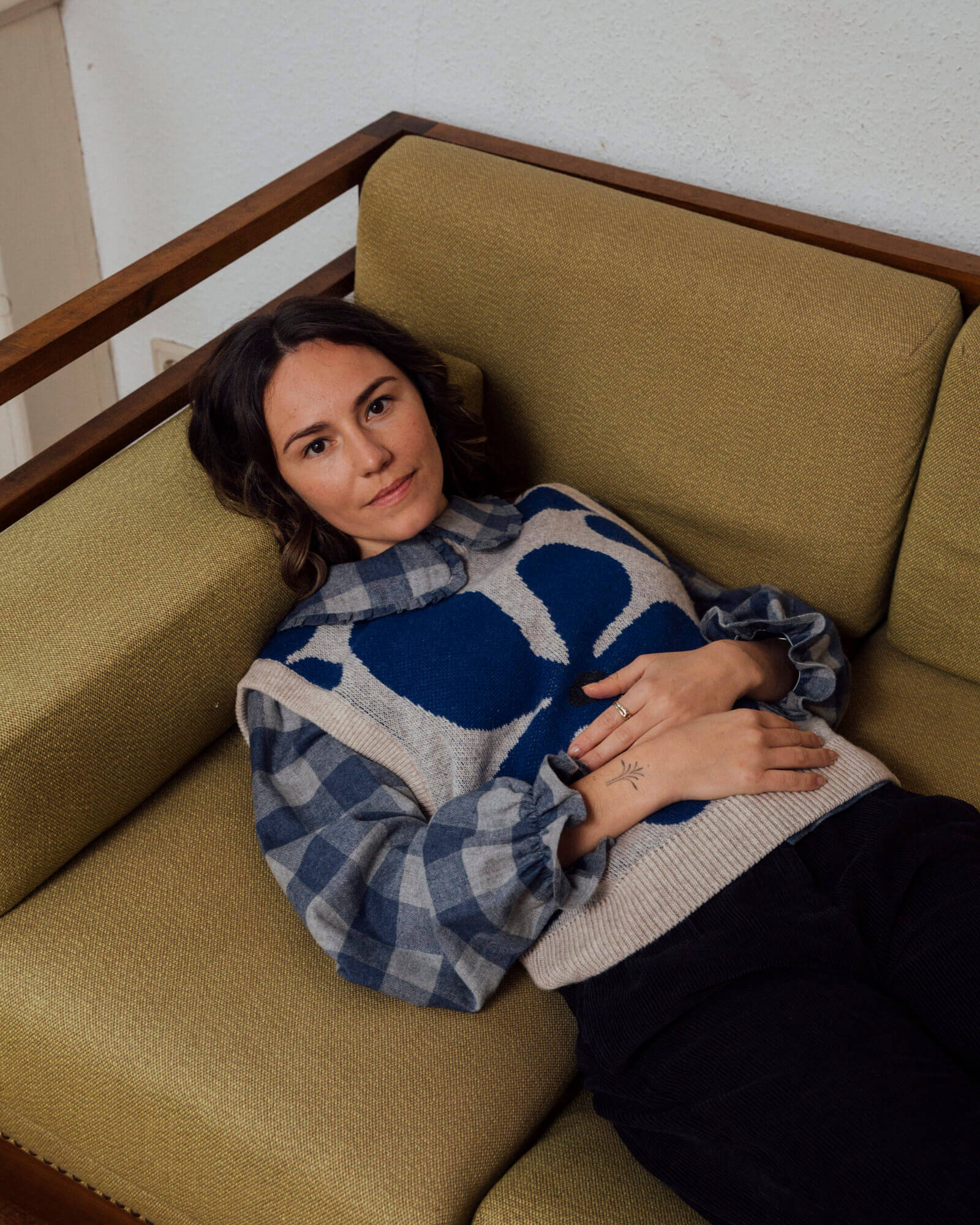 Karierte Flannelbluse aus 100% Bio-Baumwolle von Matona