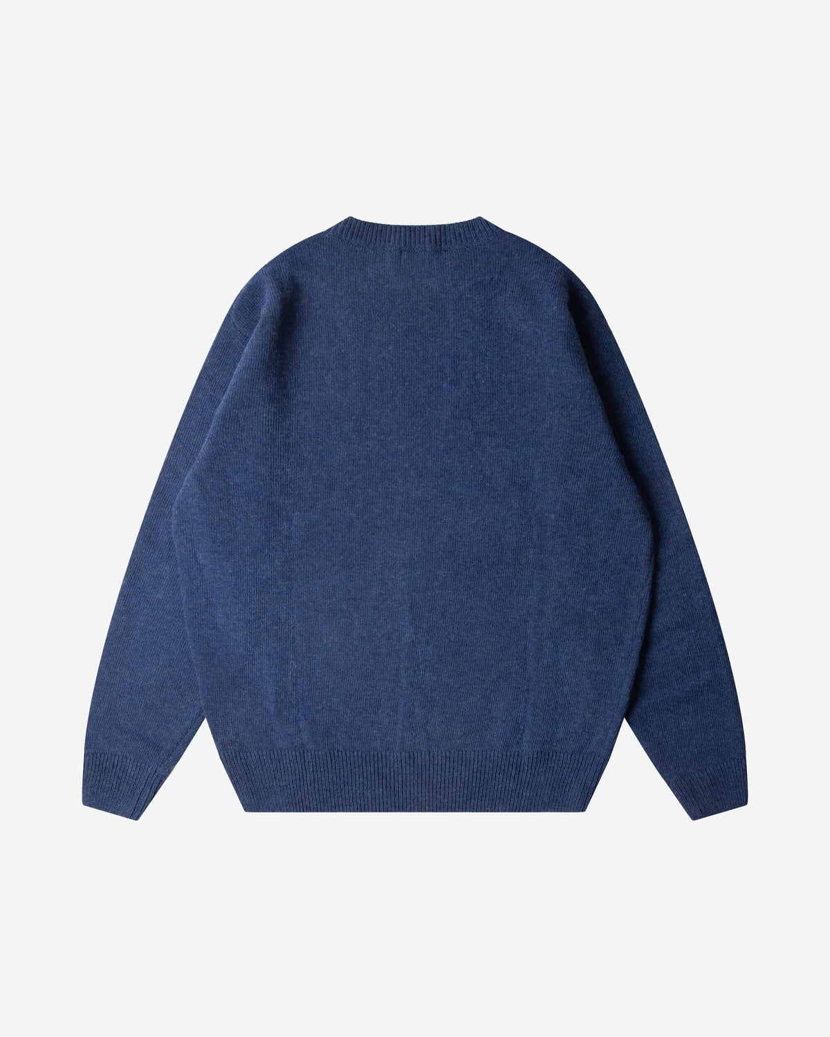 Blauer Sweater Classic aus Bio-Wolle von Matona