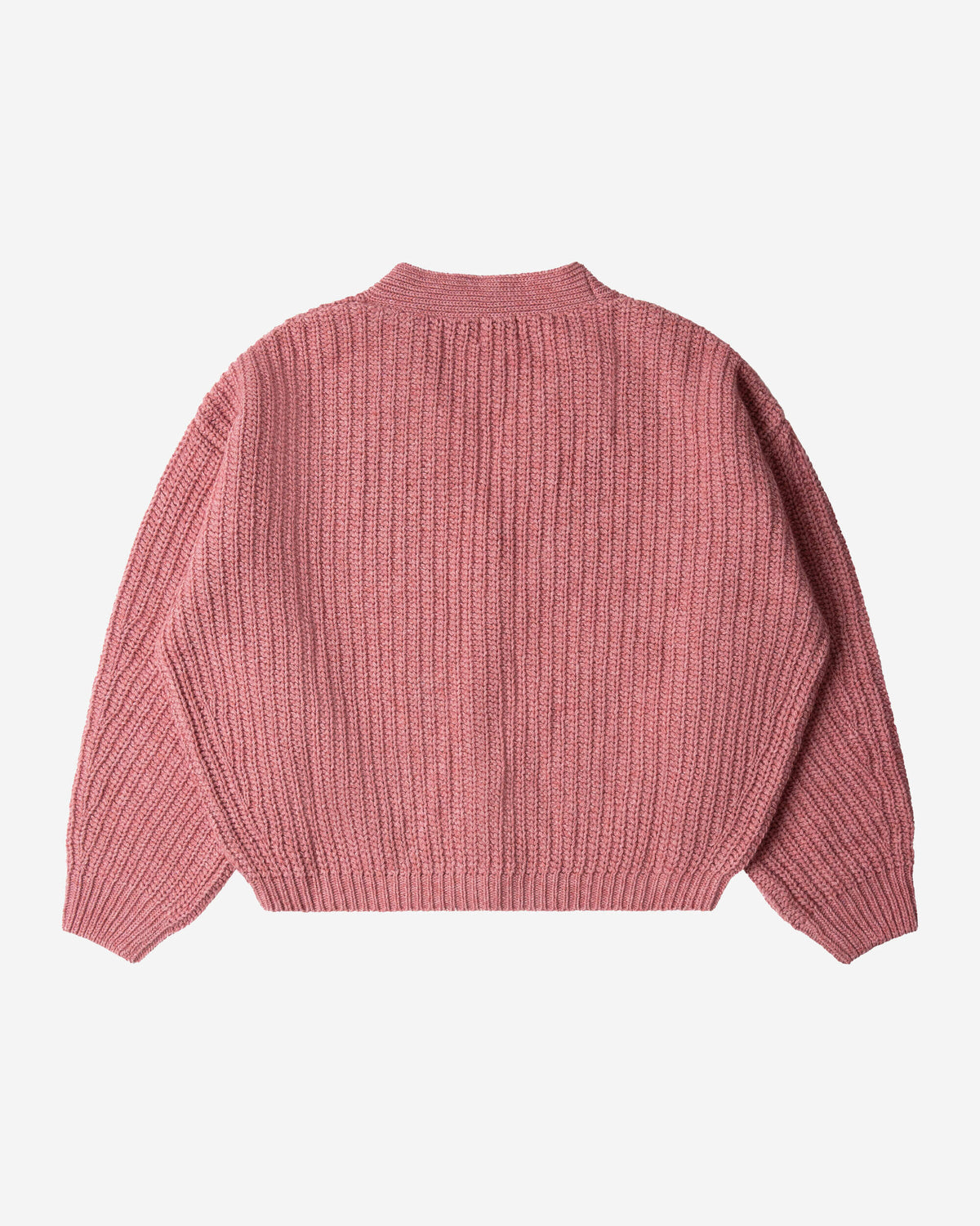 Rosa Strickjacke aus Bio-Wolle von Matona