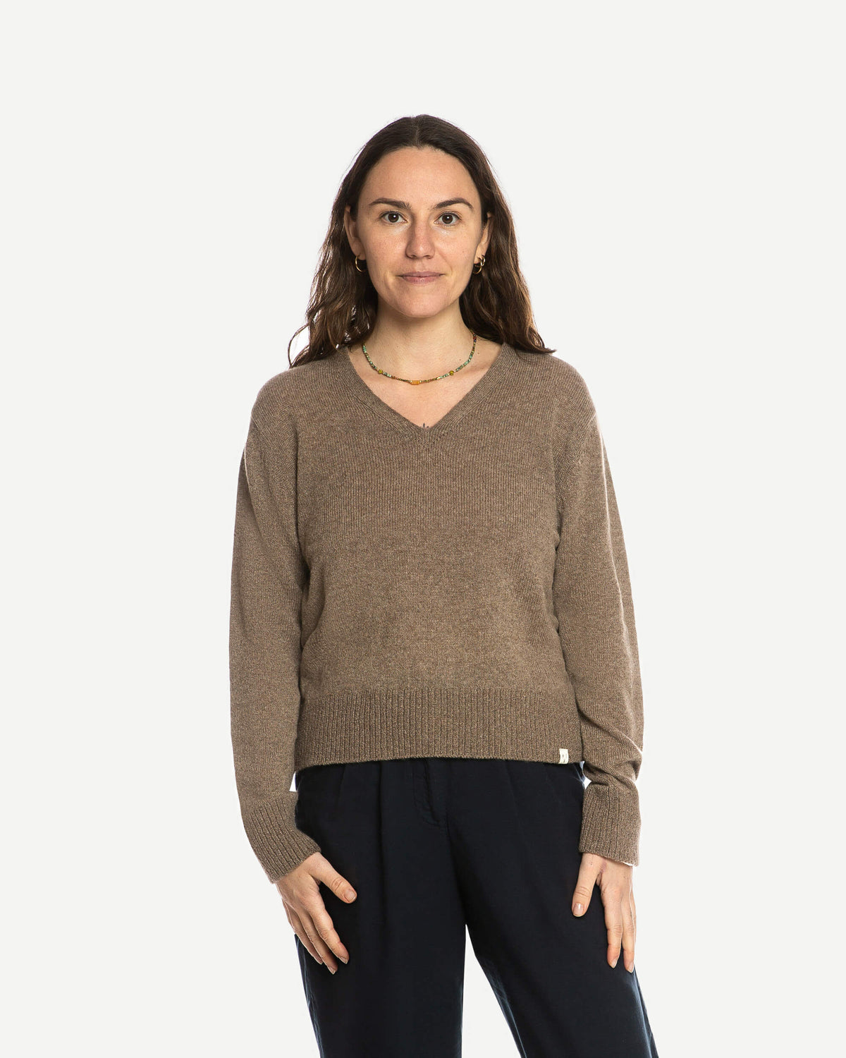 Brauner Sweater aus 100% Kaschmir von Matona