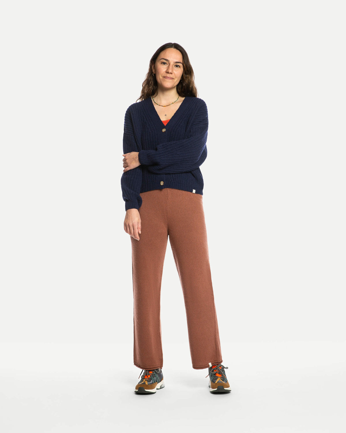 Braune Hose Knitted aus Bio-Wolle von Matona