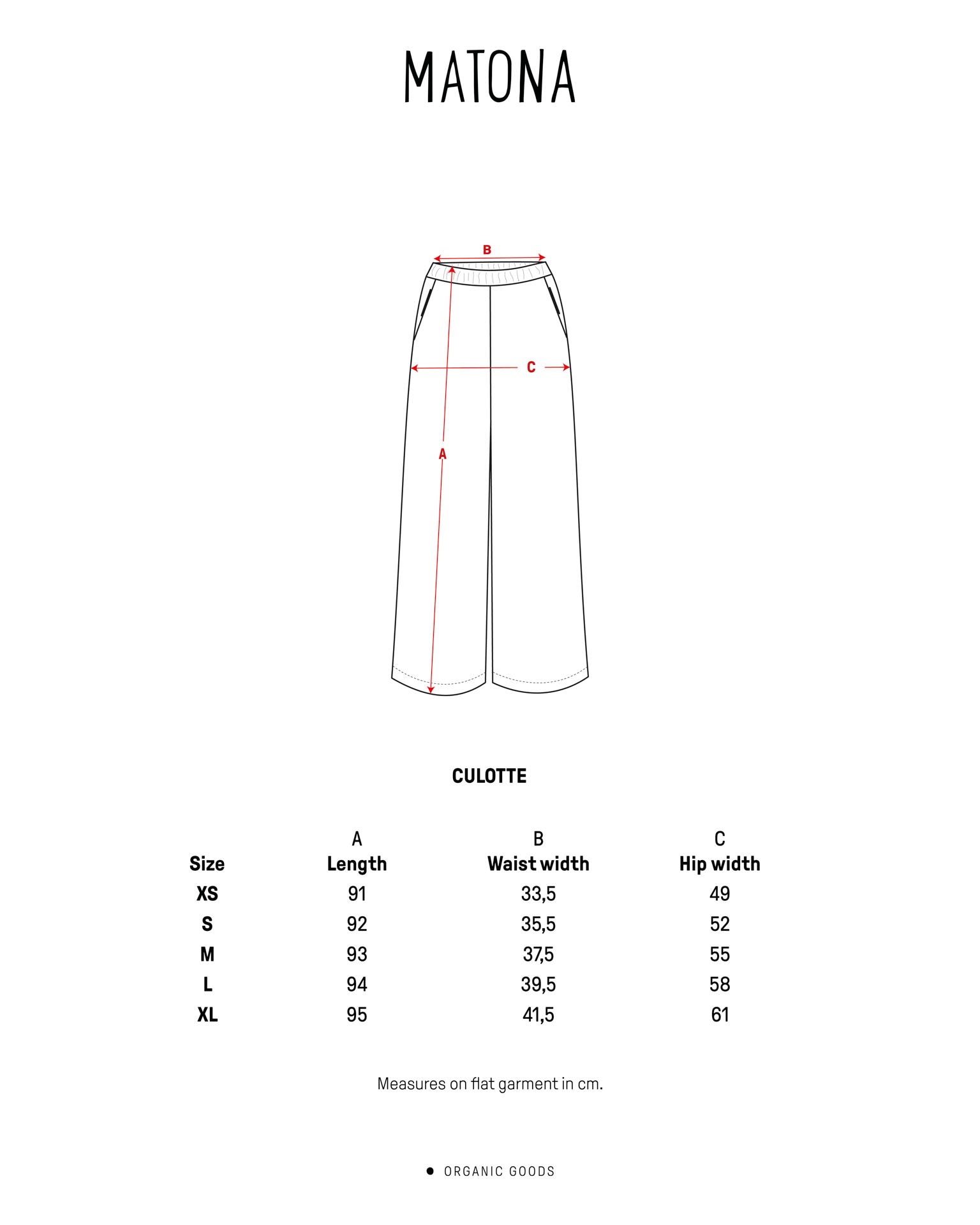 Braune Culotte aus Leinen von Matona