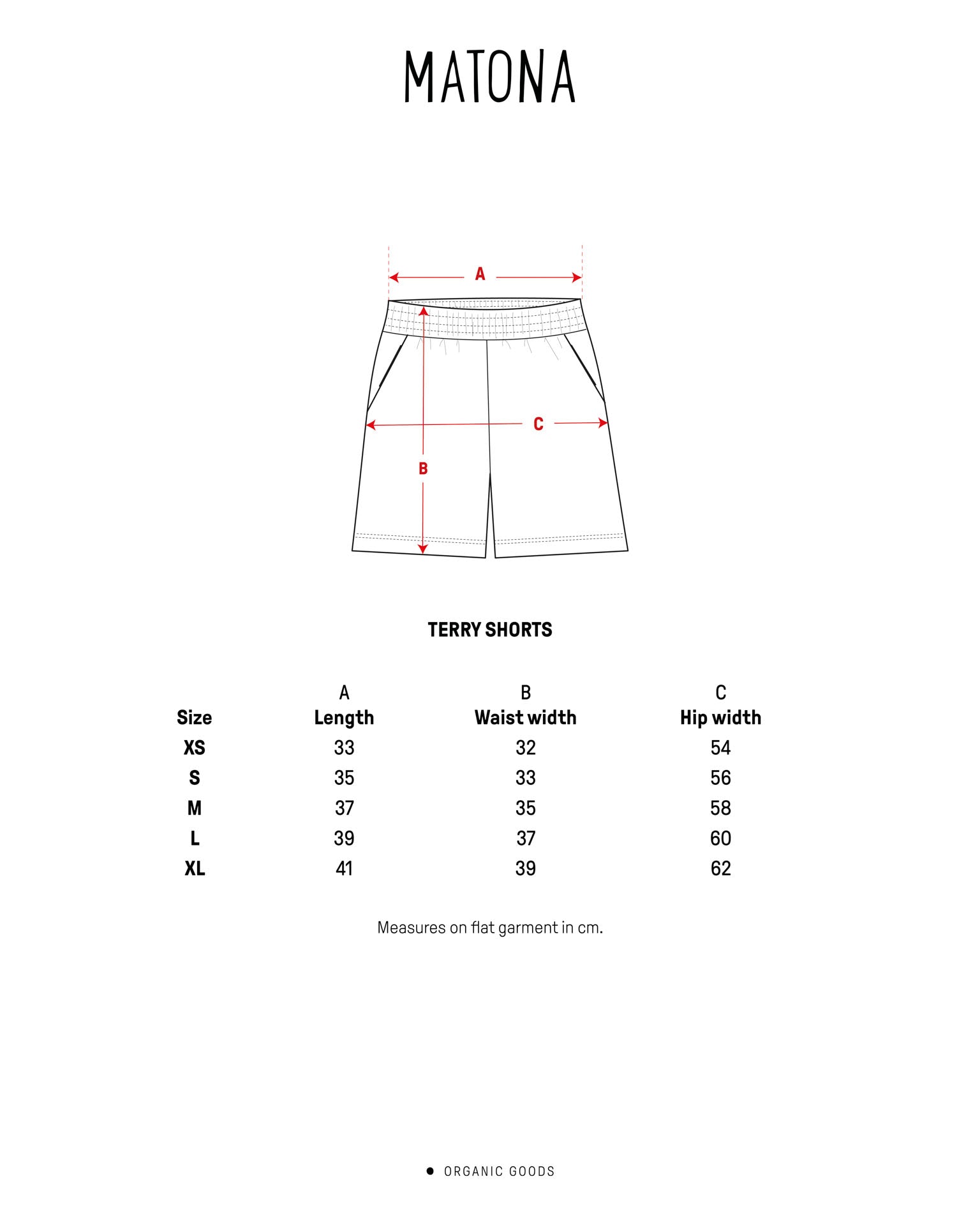 Blaue Shorts Terry aus Frottee von Matona