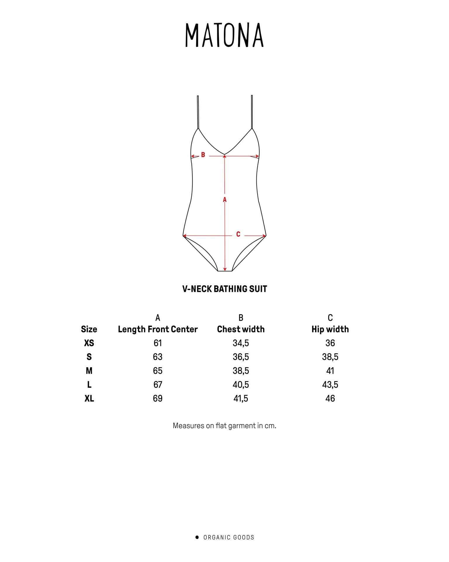 Brauner Badeanzug V-Neck aus Nylon von Matona
