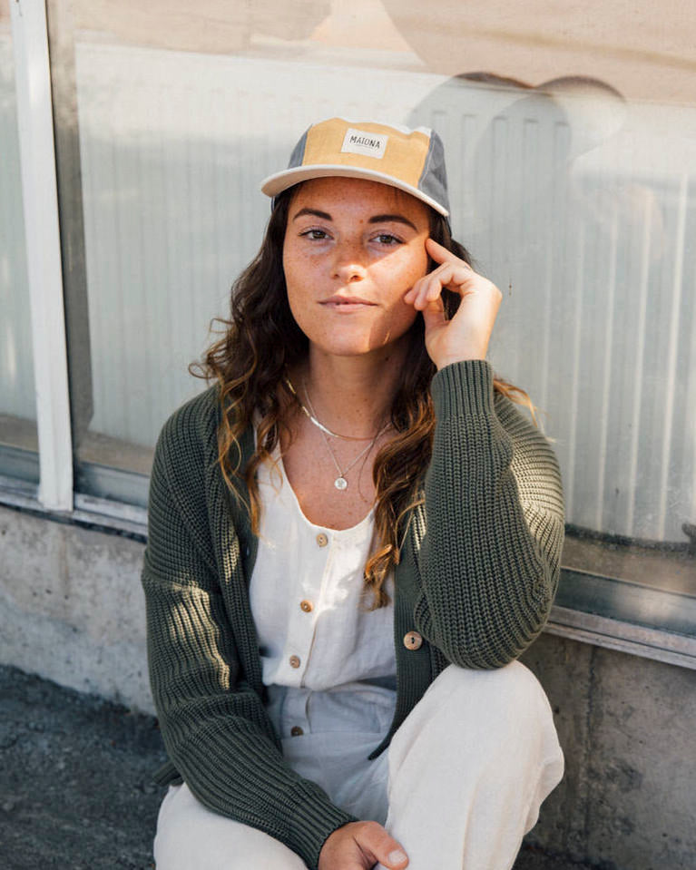 Brown linen hazel jumpsuit from Matona