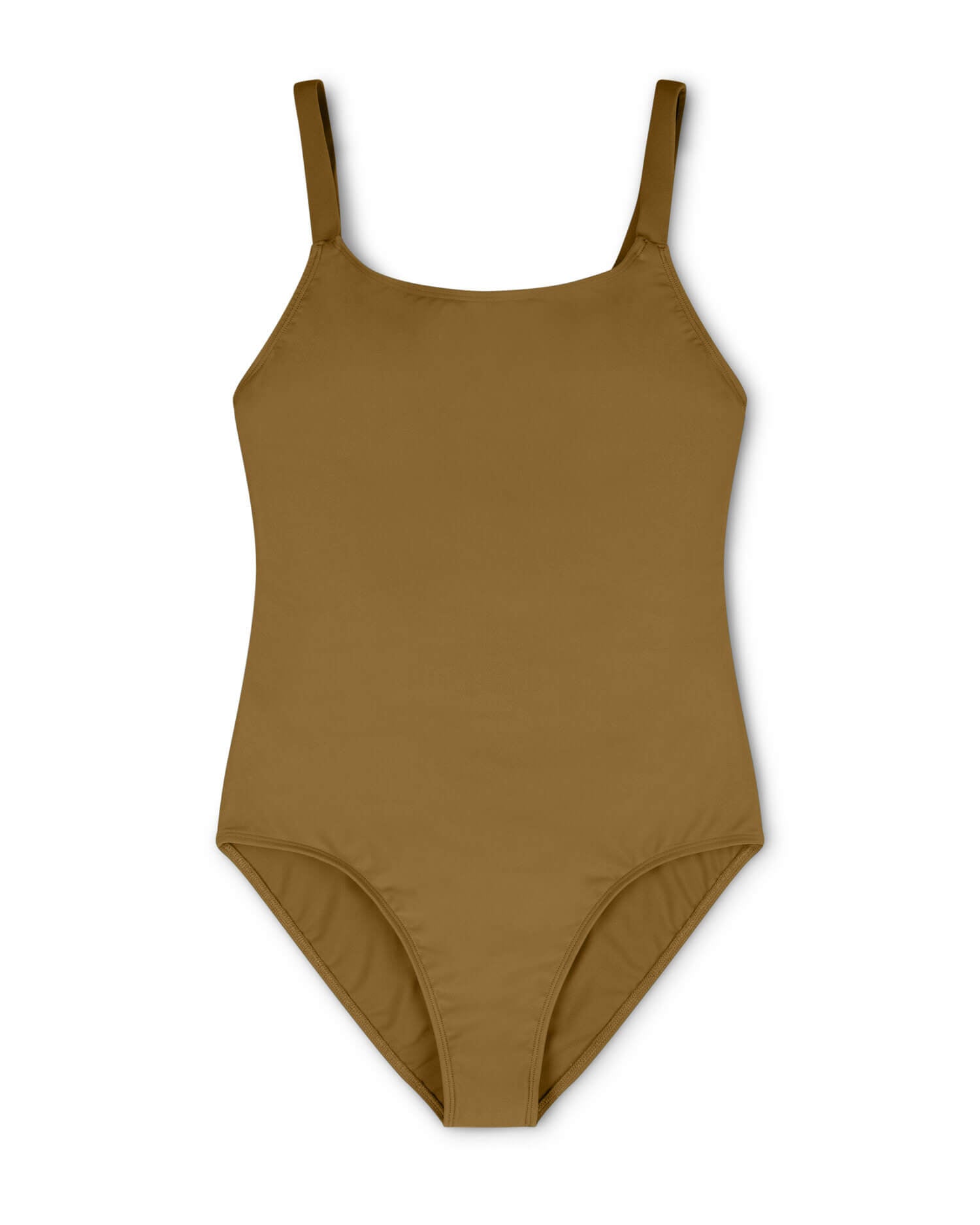 Brown swimsuit made from recycled polyamide from Matona