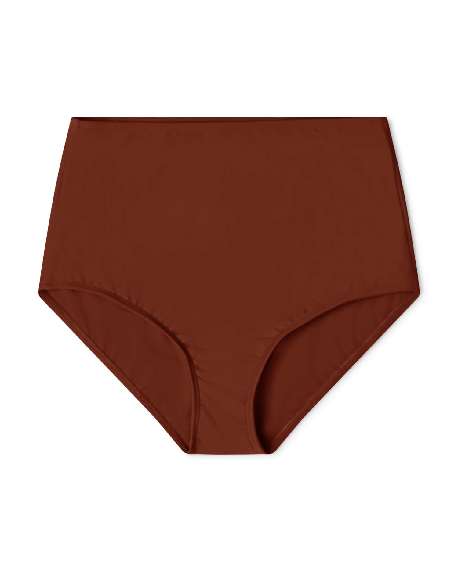 Red-brown bikini bottom made from recycled polyamide from Matona