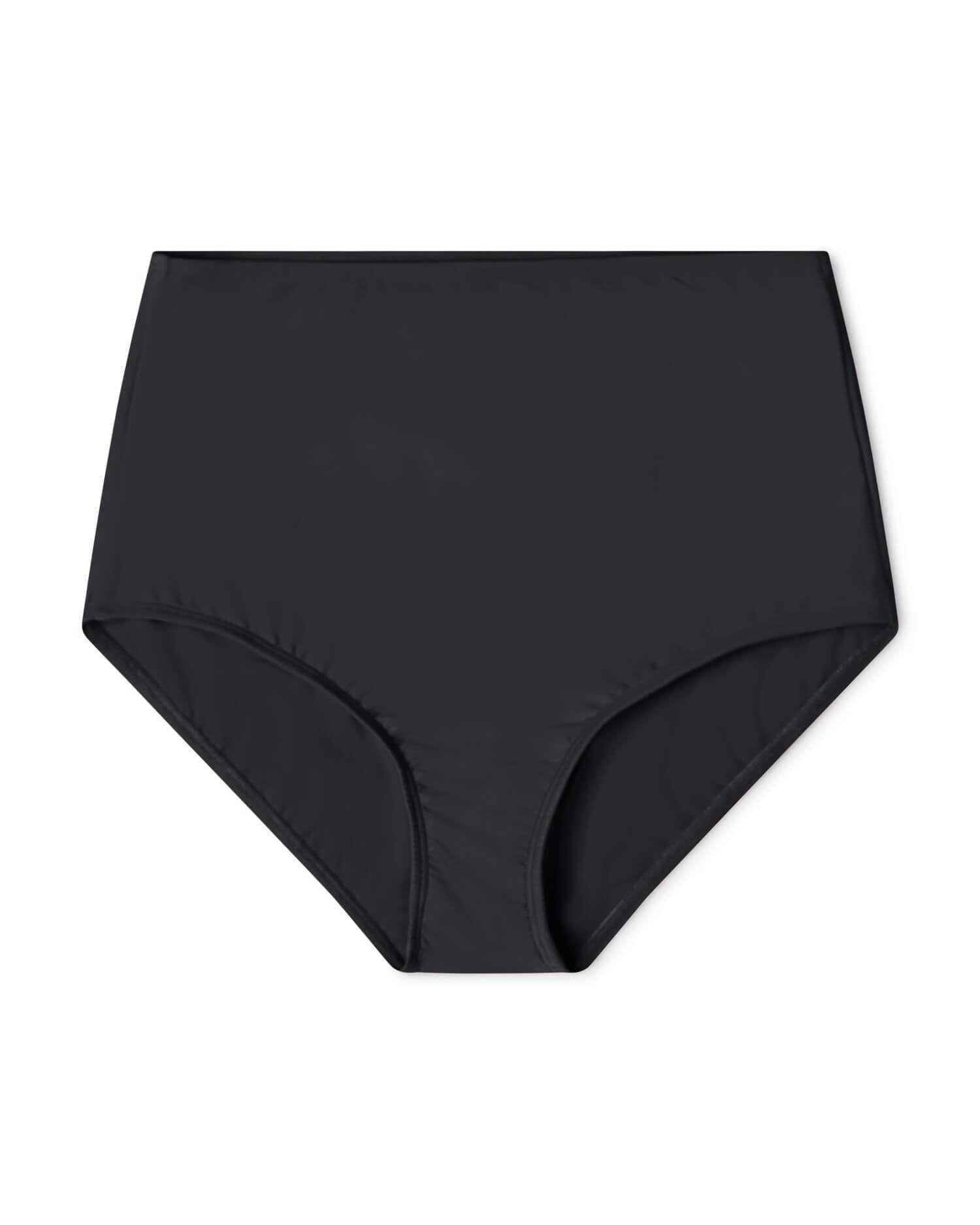 Black bikini bottom made from recycled polyamide from Matona