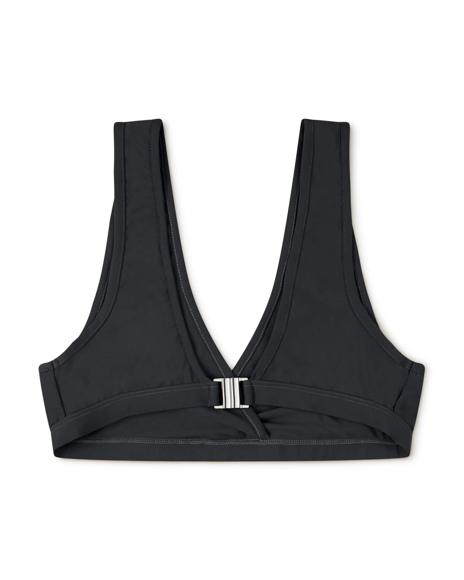Black bikini top made from recycled polyamide from Matona