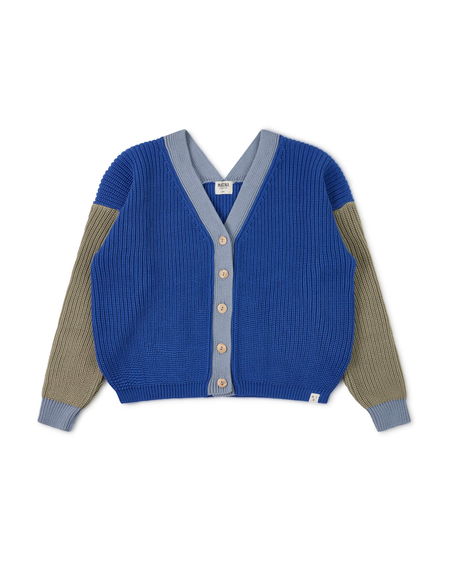 Colorful cardigan made from 100% organic cotton from Matona