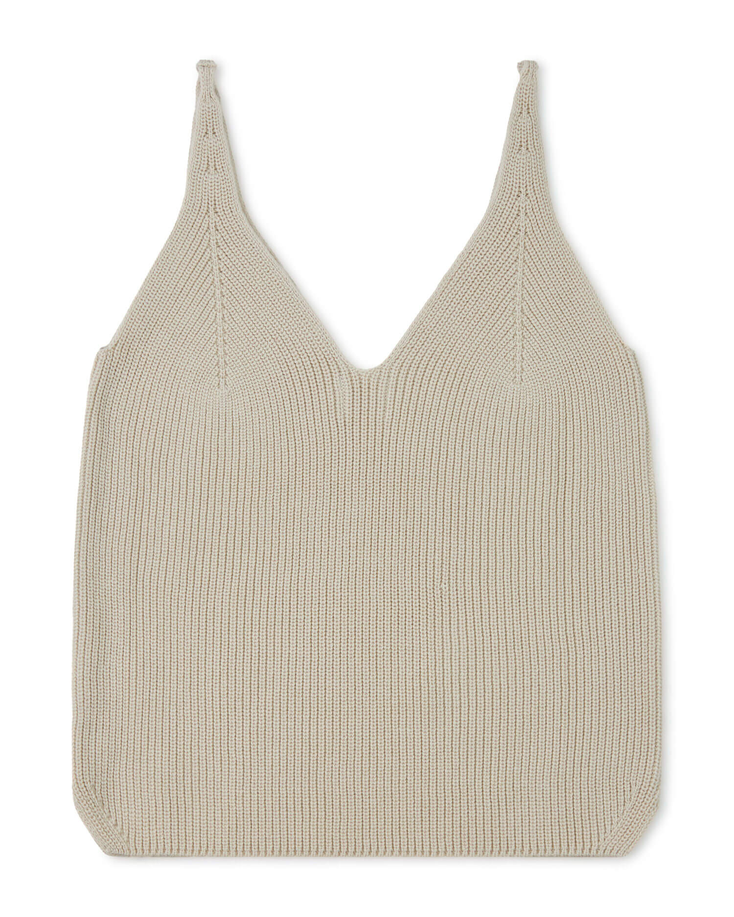White, knitted tank top made from 100% organic cotton from Matona