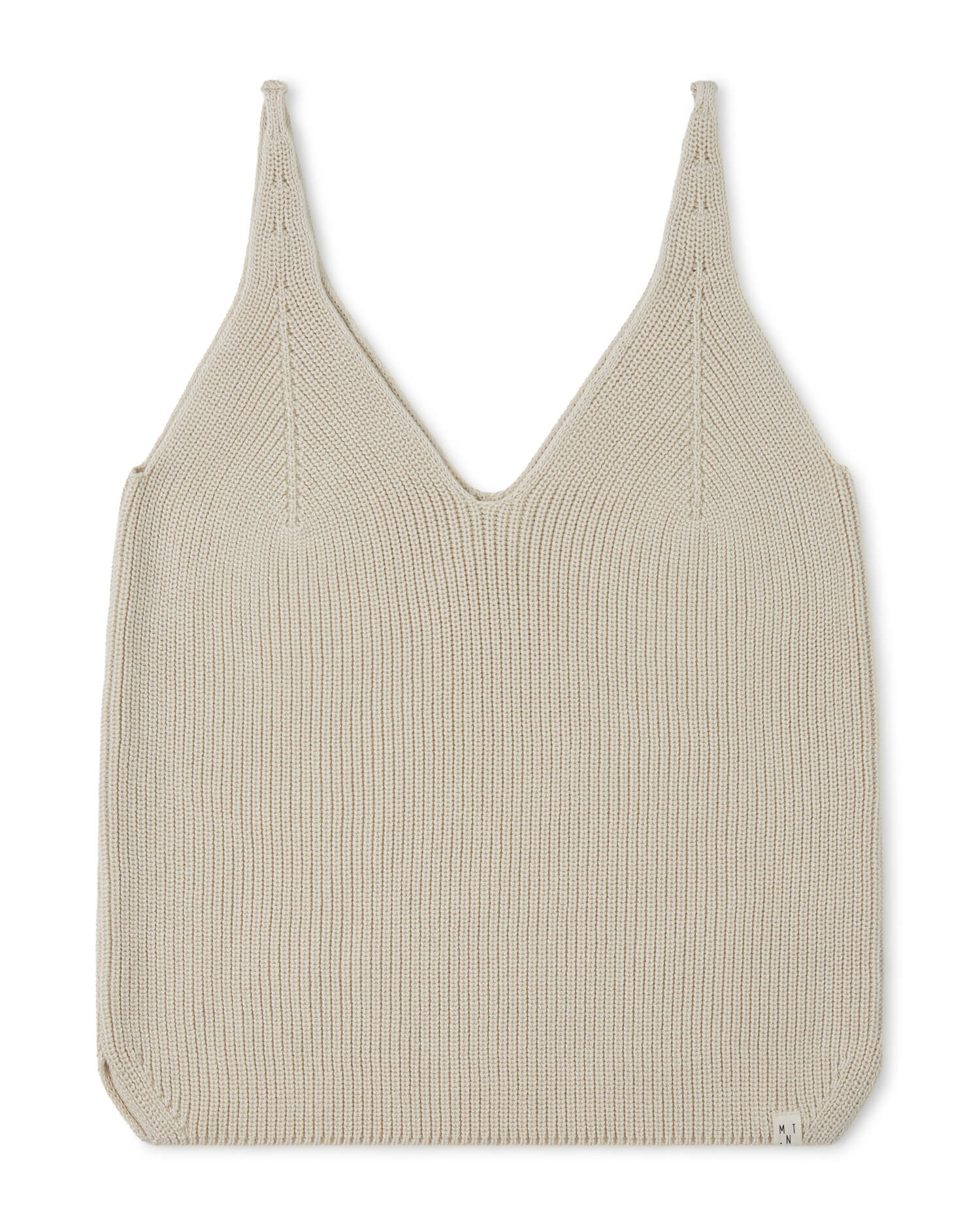White, knitted tank top made from 100% organic cotton from Matona