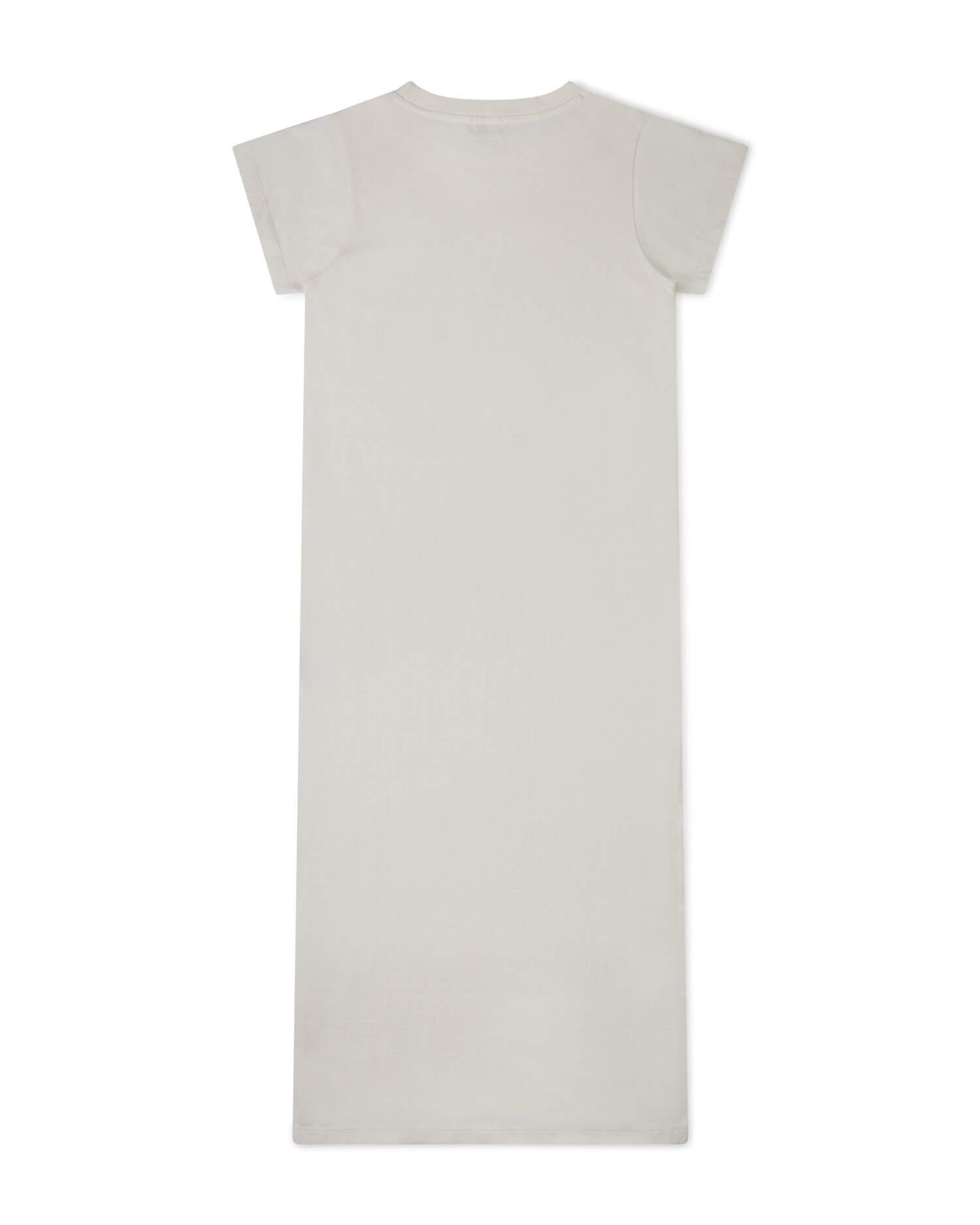 Weisses, kurzärmliges Kleid aus Bio-Baumwolle von Matona