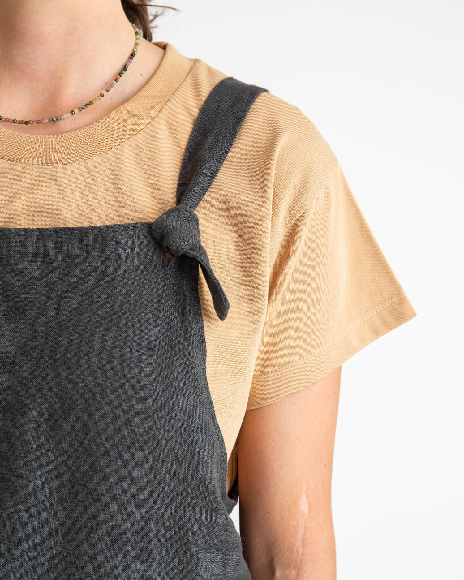 Black linen jumpsuit from Matona