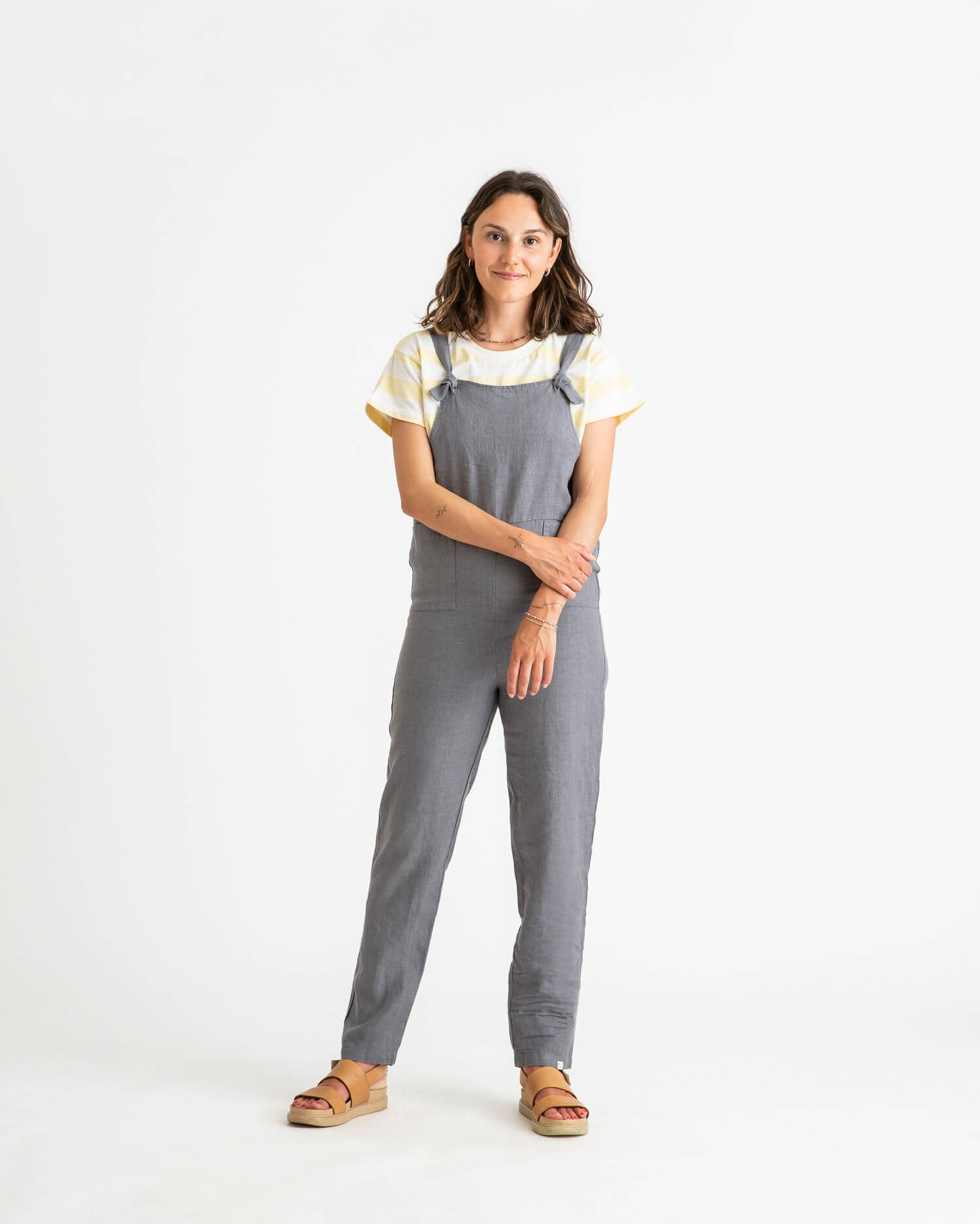 Blauer Overall aus Leinen von Matona