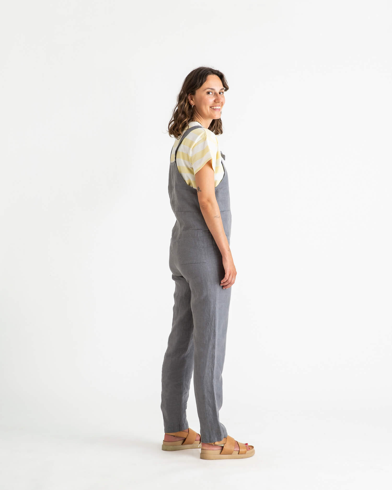 Blauer Overall aus Leinen von Matona