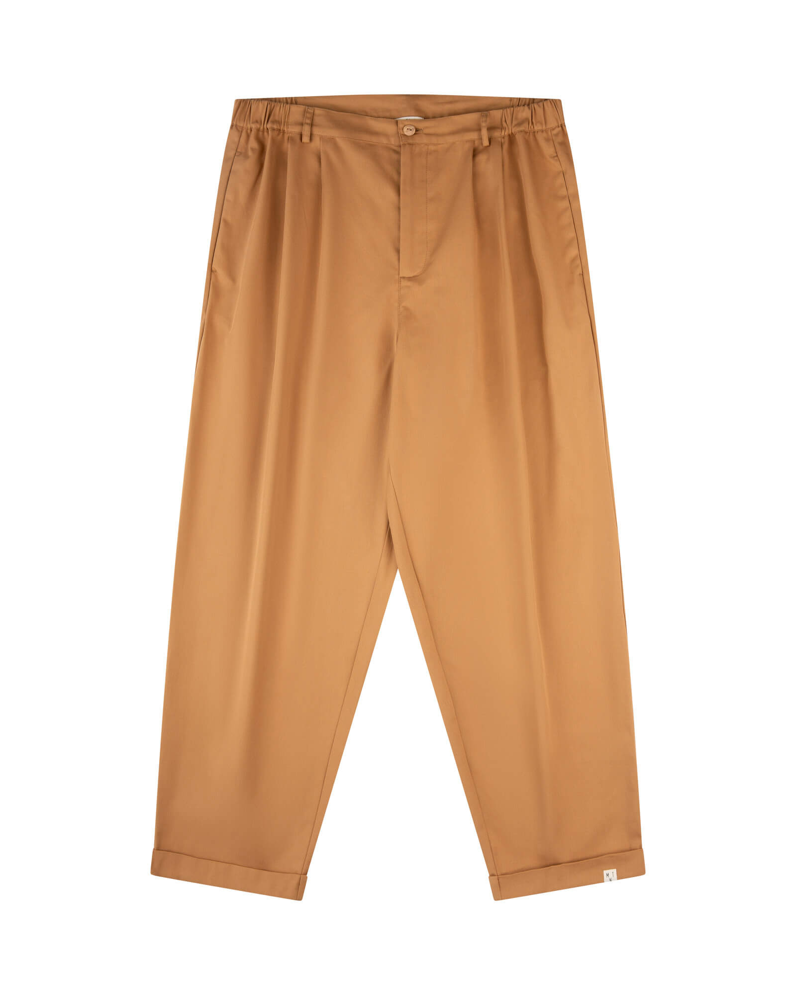 Pantalon en sergé de coton orange de Matona